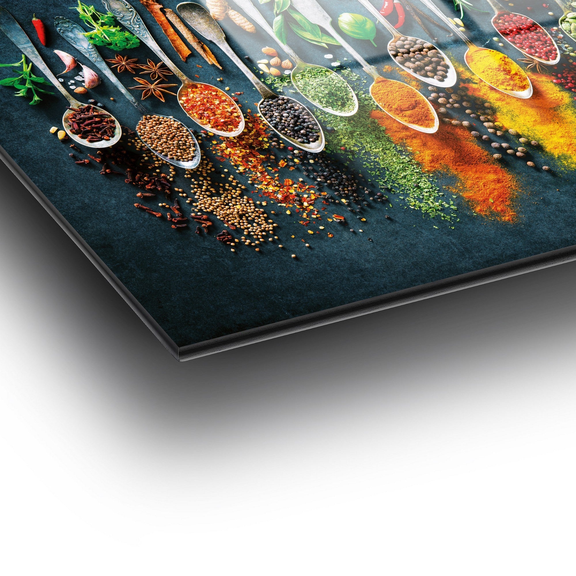 Cuadro cristal templado Spices 72x46cm