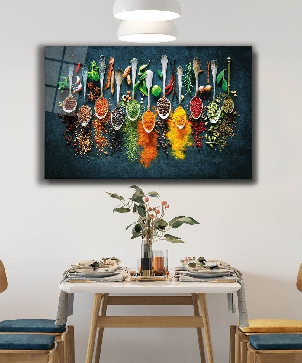 Cuadro cristal templado Spices 72x46cm
