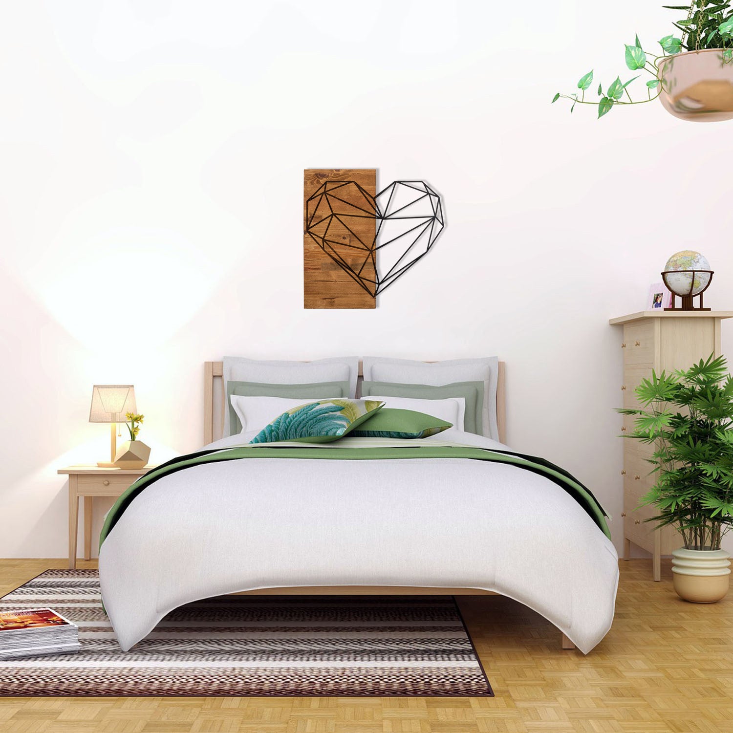 Decoración vertical Cuore 58x58cm