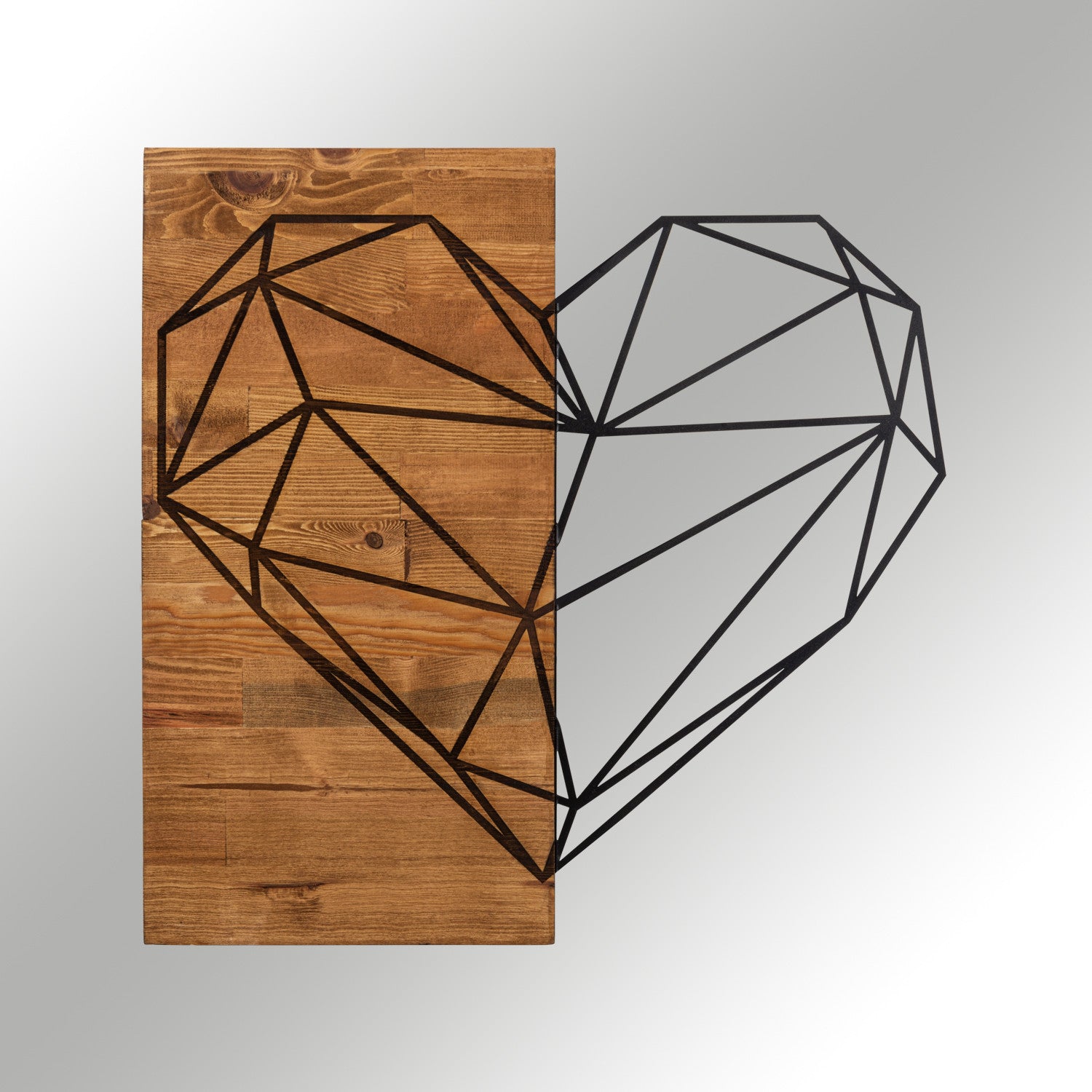 Decoración vertical Cuore 58x58cm