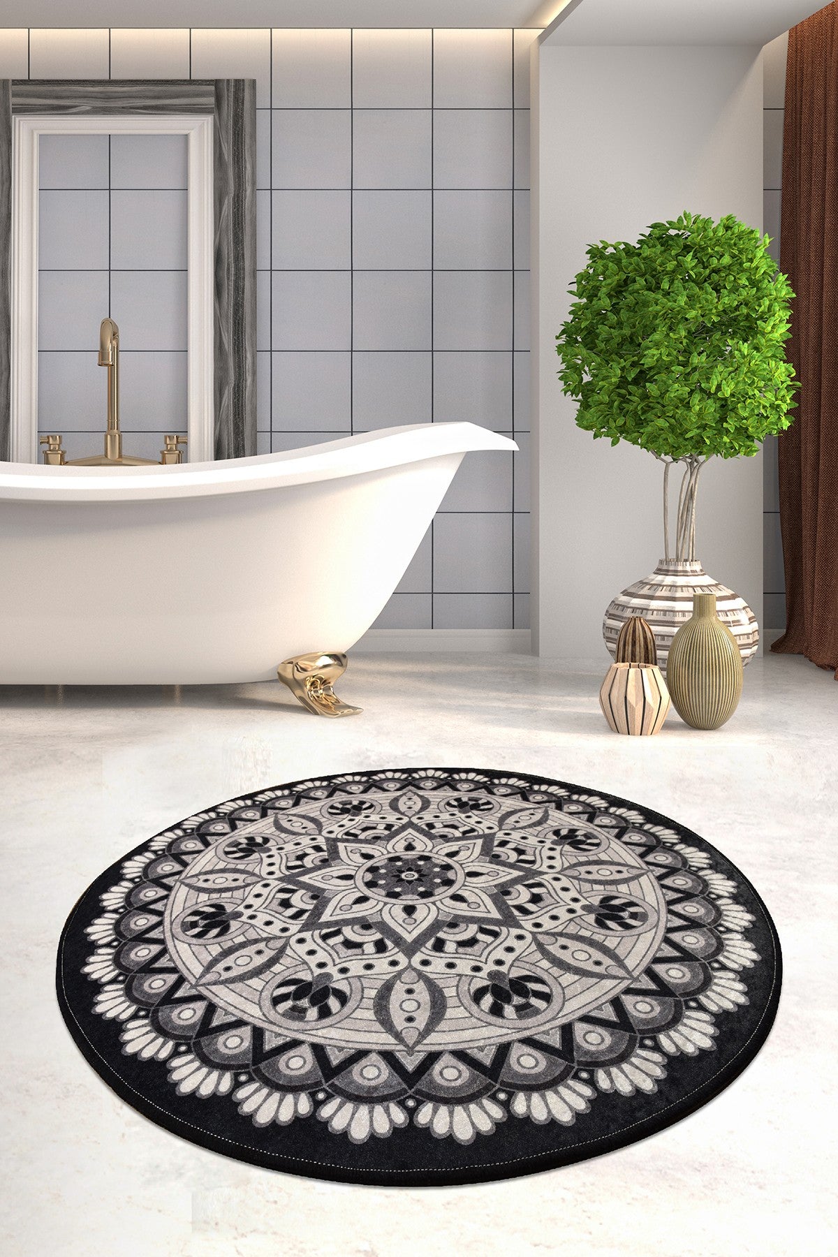 Alfombra de baño Rimini 100x100cm