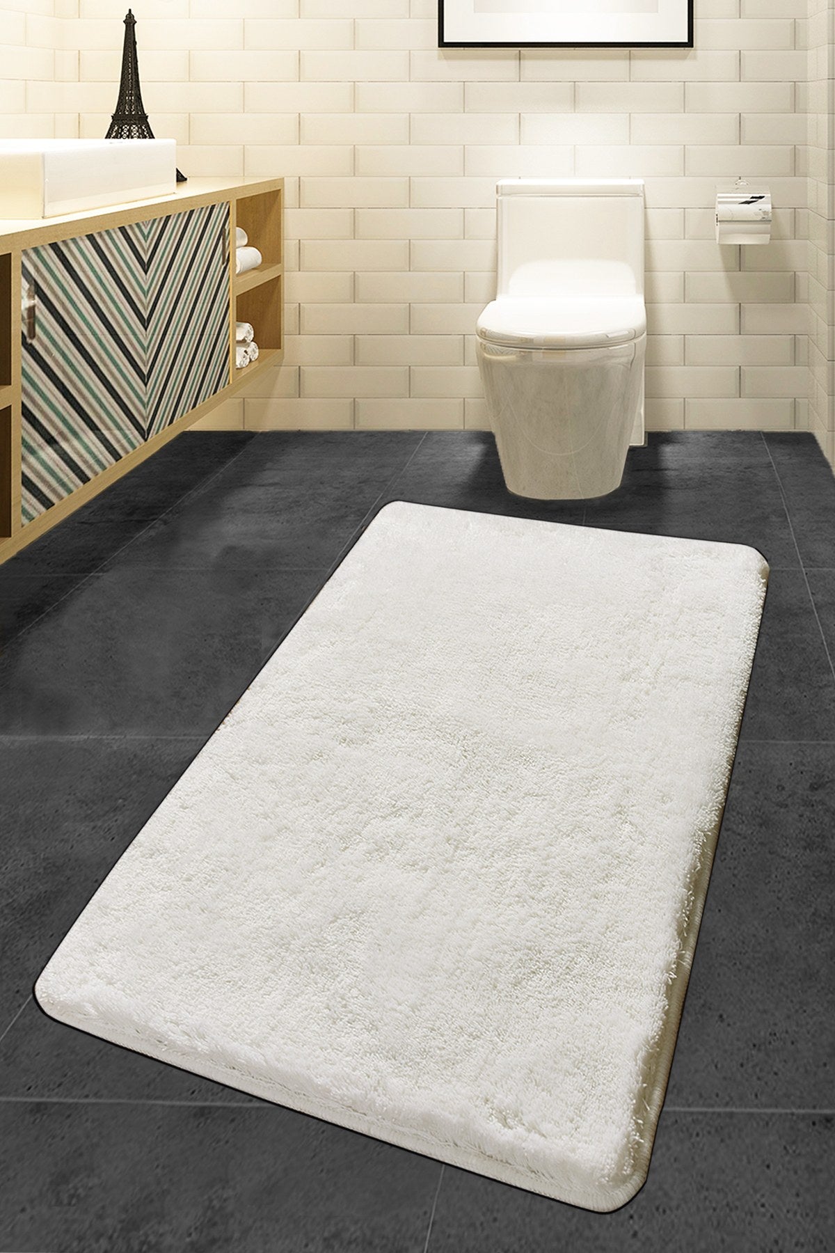 Alfombra de baño Tiaret 80x140cm