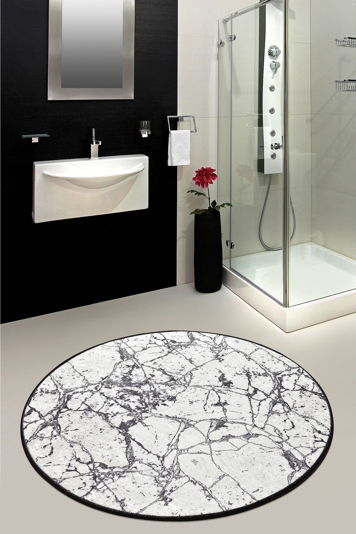 Alfombra de baño Meru 100x100cm