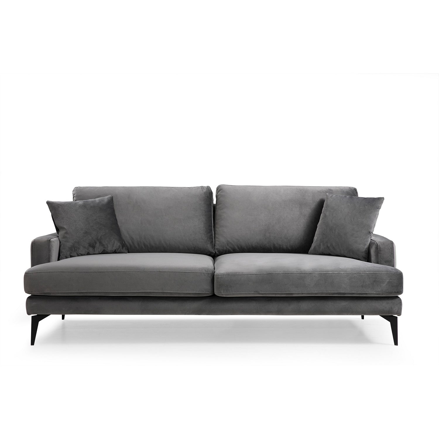 Sofá Salerno gris 205x90x88cm