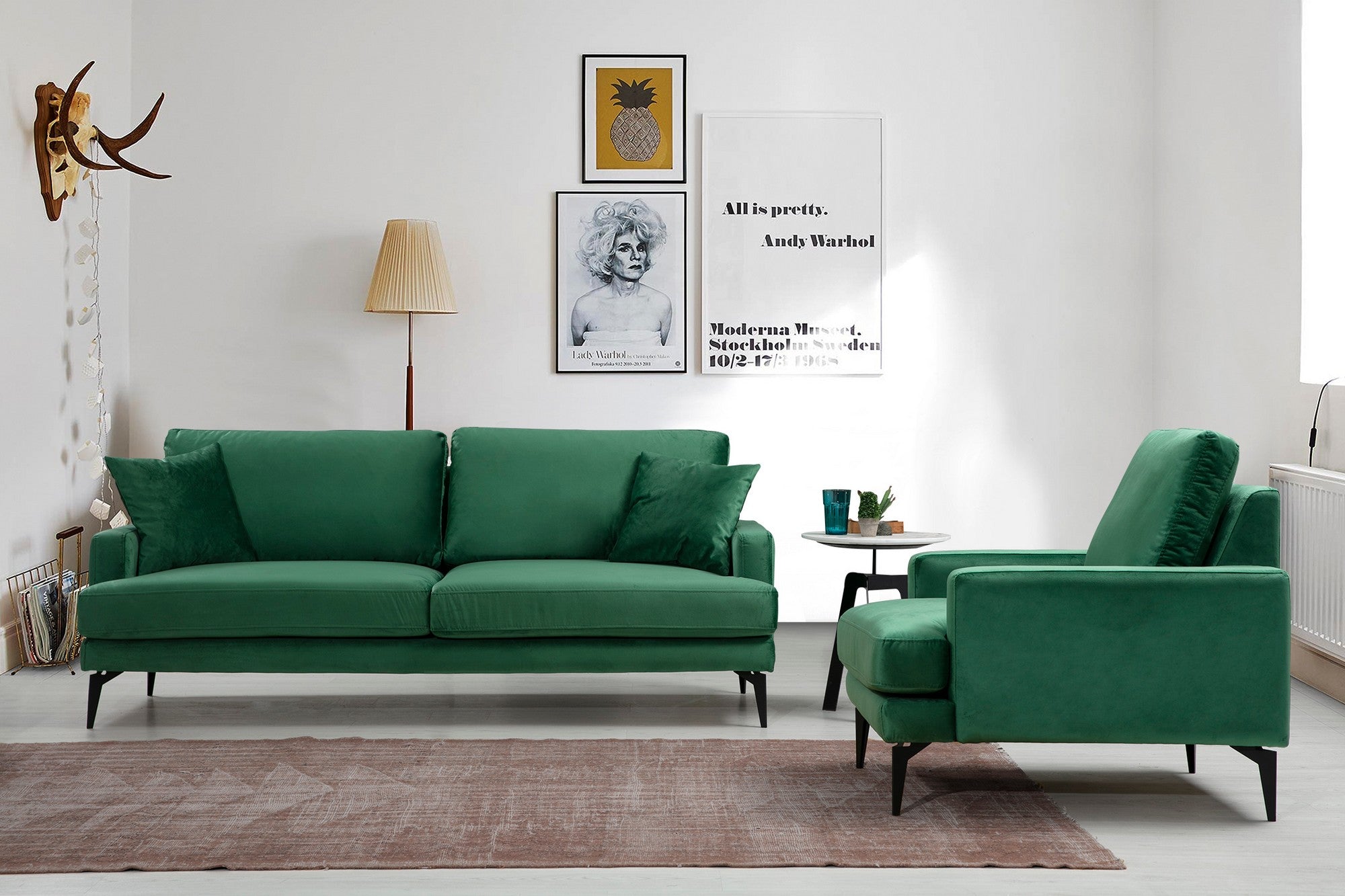 Sillón Samar Verde 90x80x88cm
