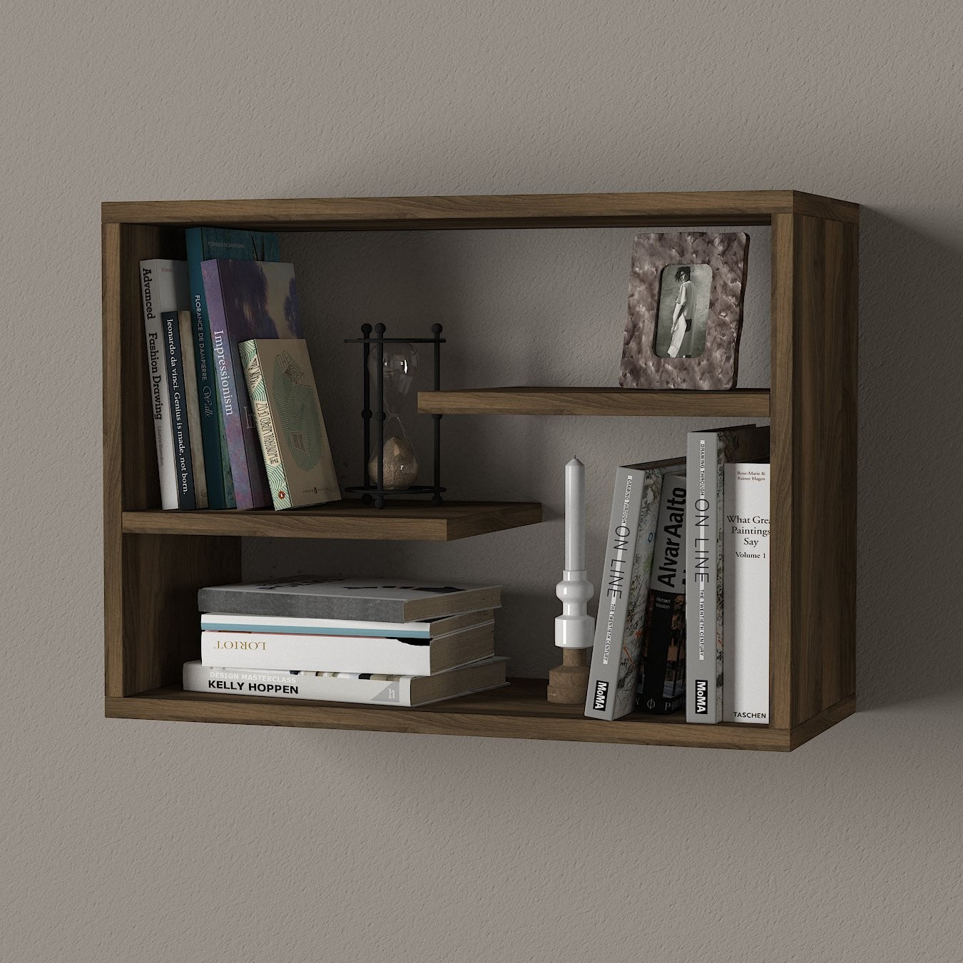 Estante de pared Fiche 60x20x44cm