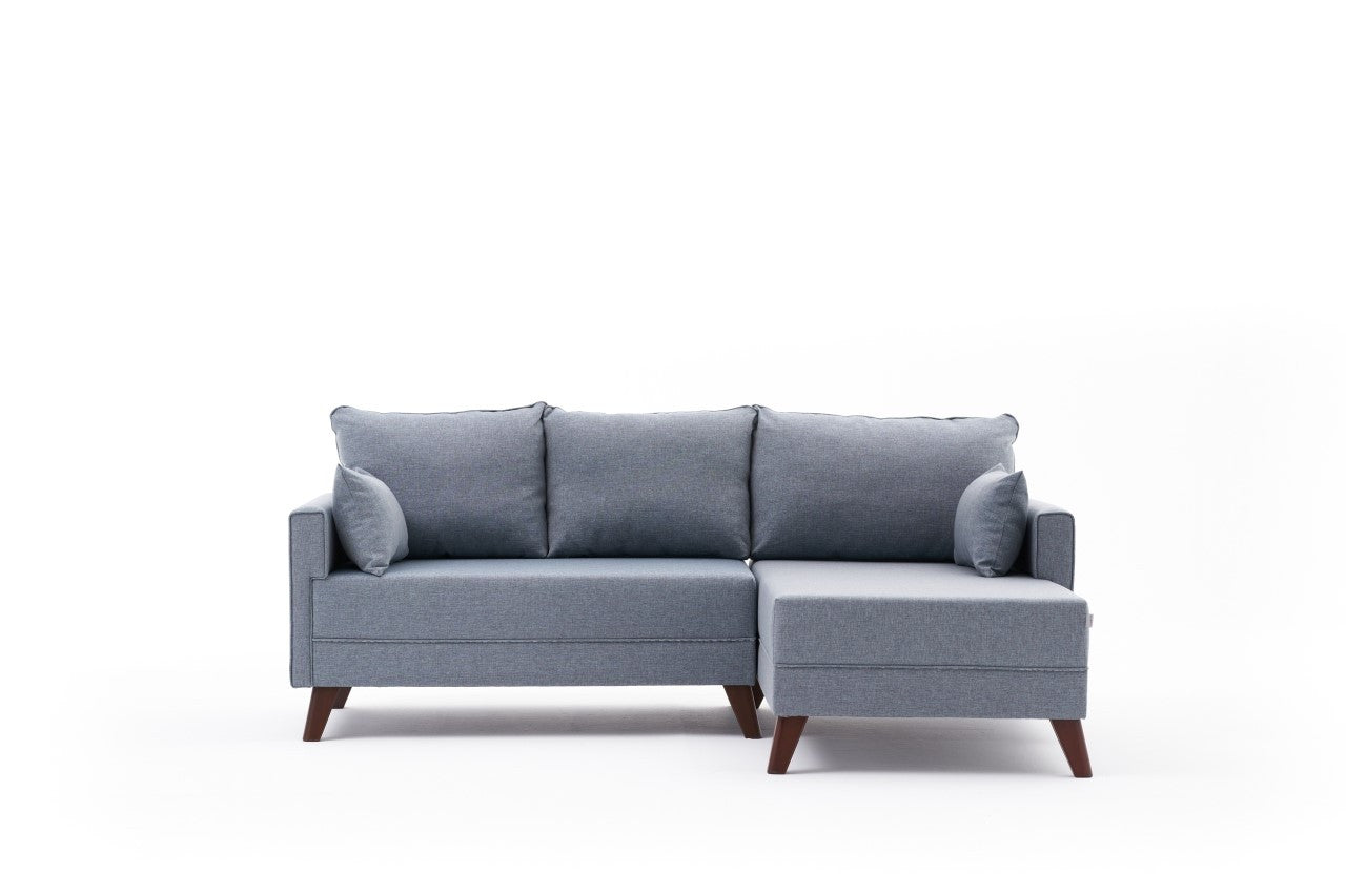 Sofá cama Nuva azul 205x140x85cm