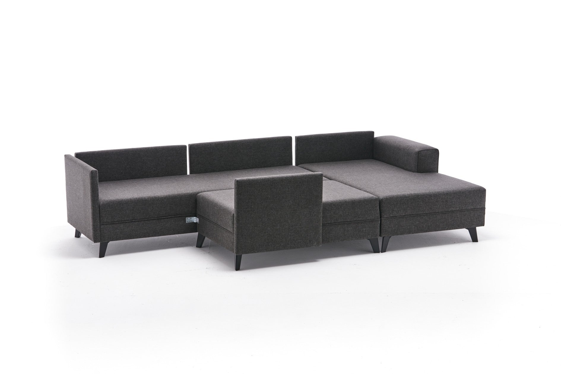 Sofá cama Savena gris 300x202x78cm