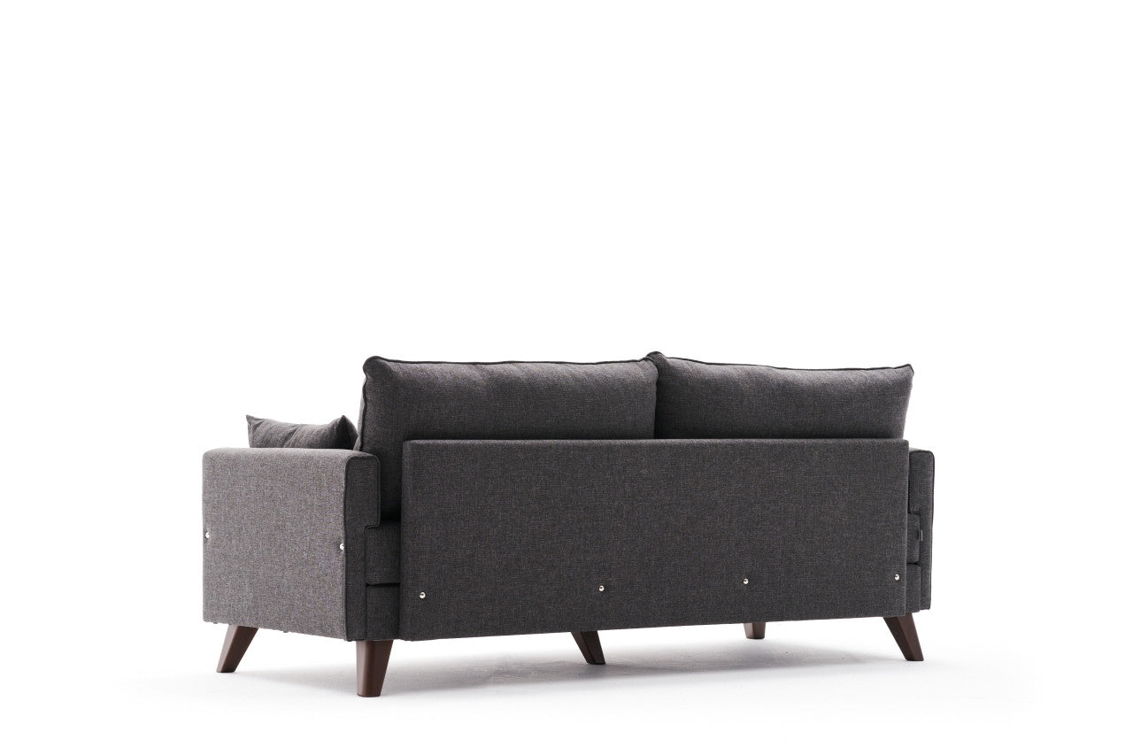 Sofá cama Positano gris oscuro 208x81x85cm