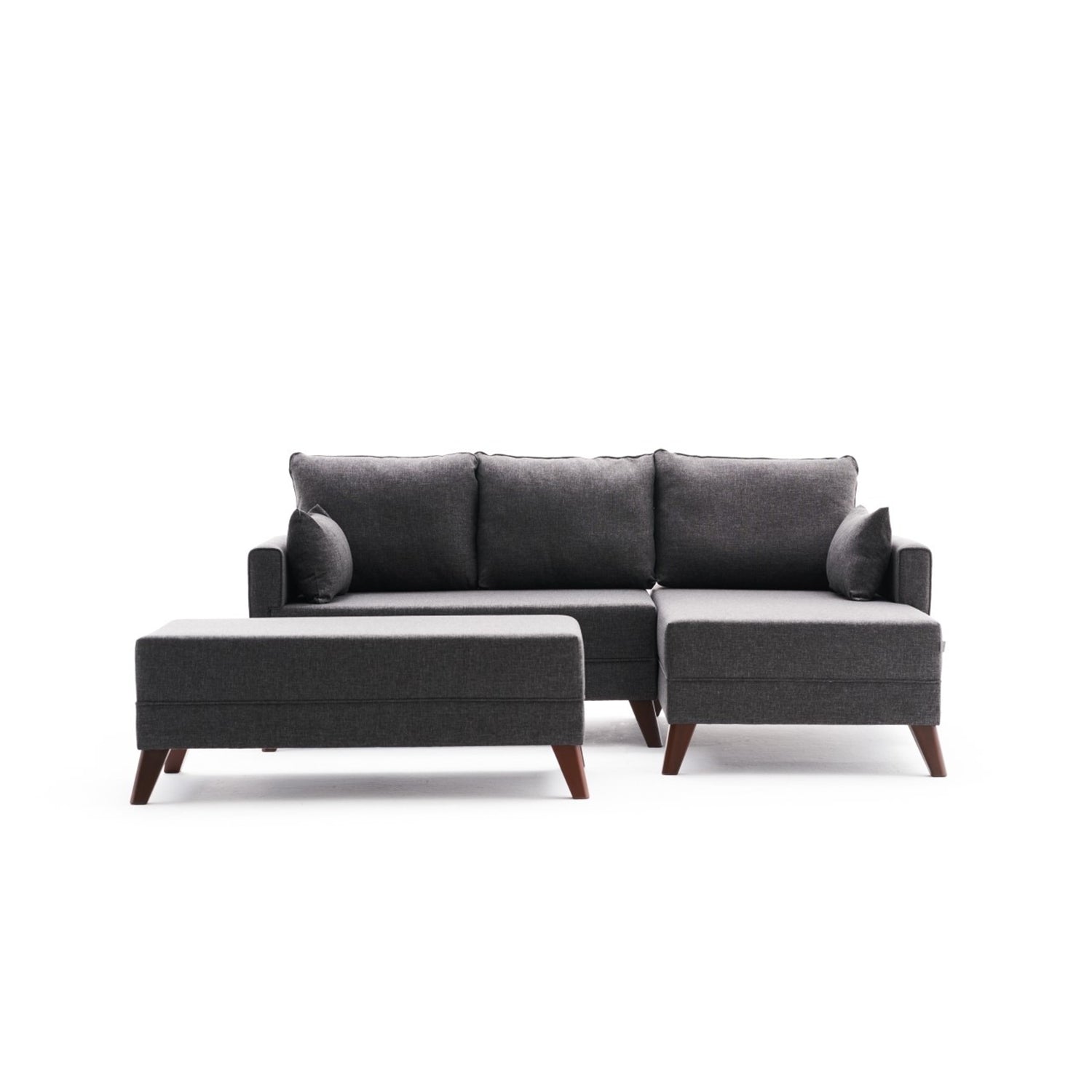 Sofá cama Nuva gris oscuro 205x140x85cm