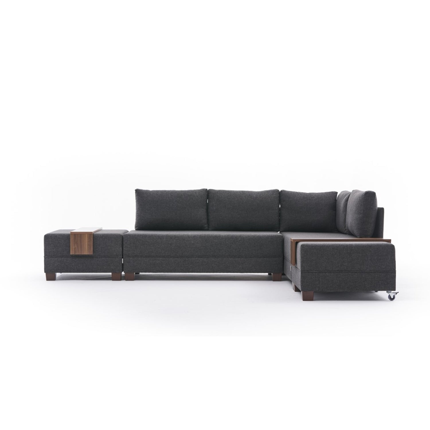 Sofá cama Siena gris oscuro 210x280x70cm