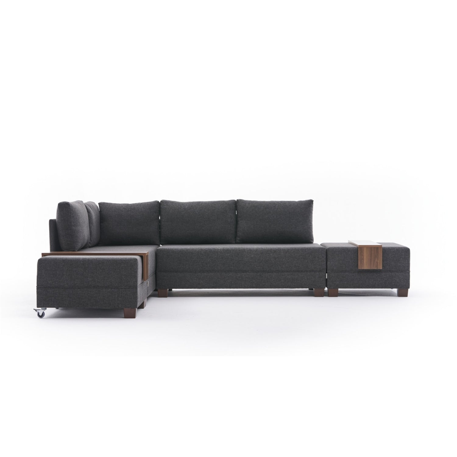Sofá cama Noia gris oscuro 210x280x70cm