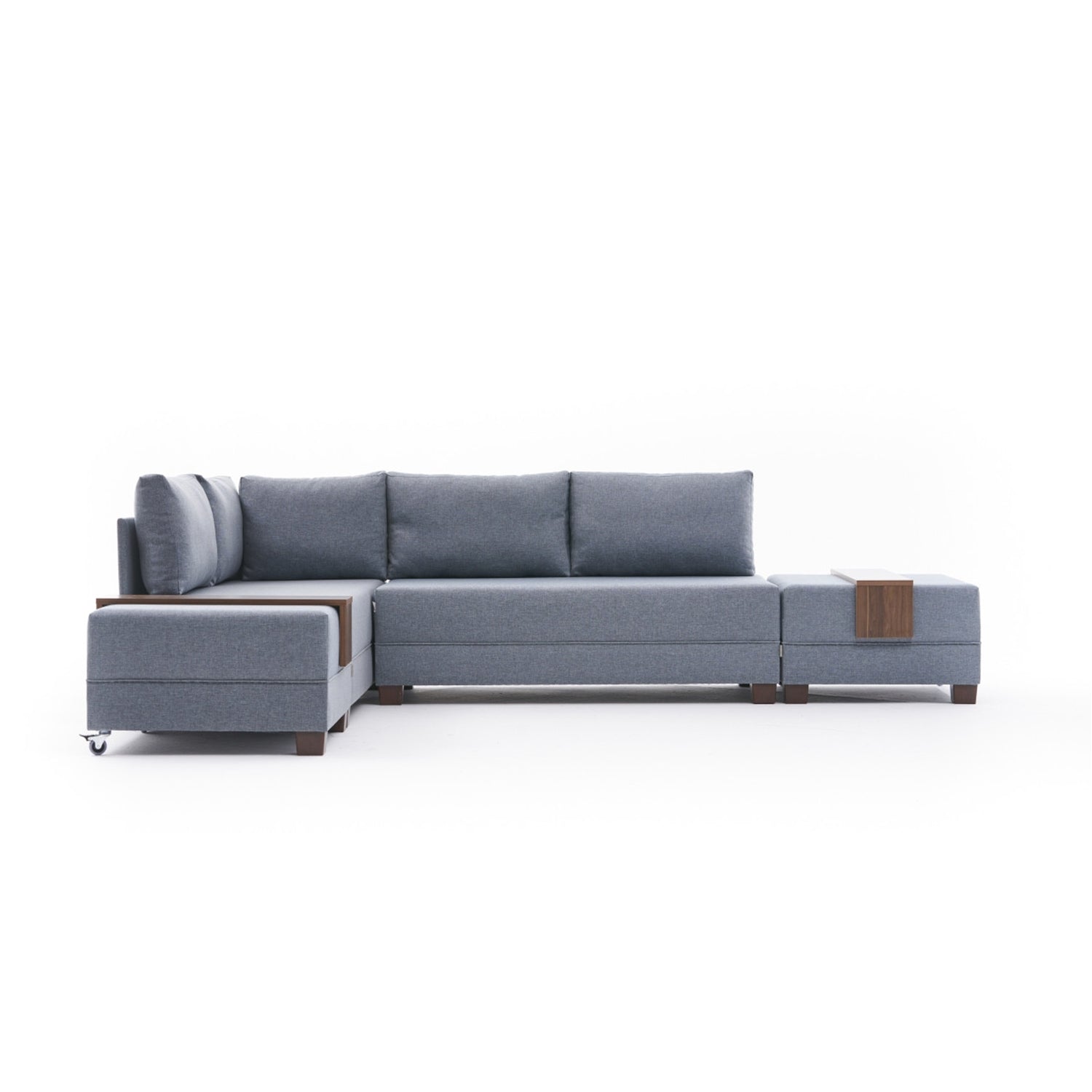 Sofá cama Noia gris azul 210x280x70cm