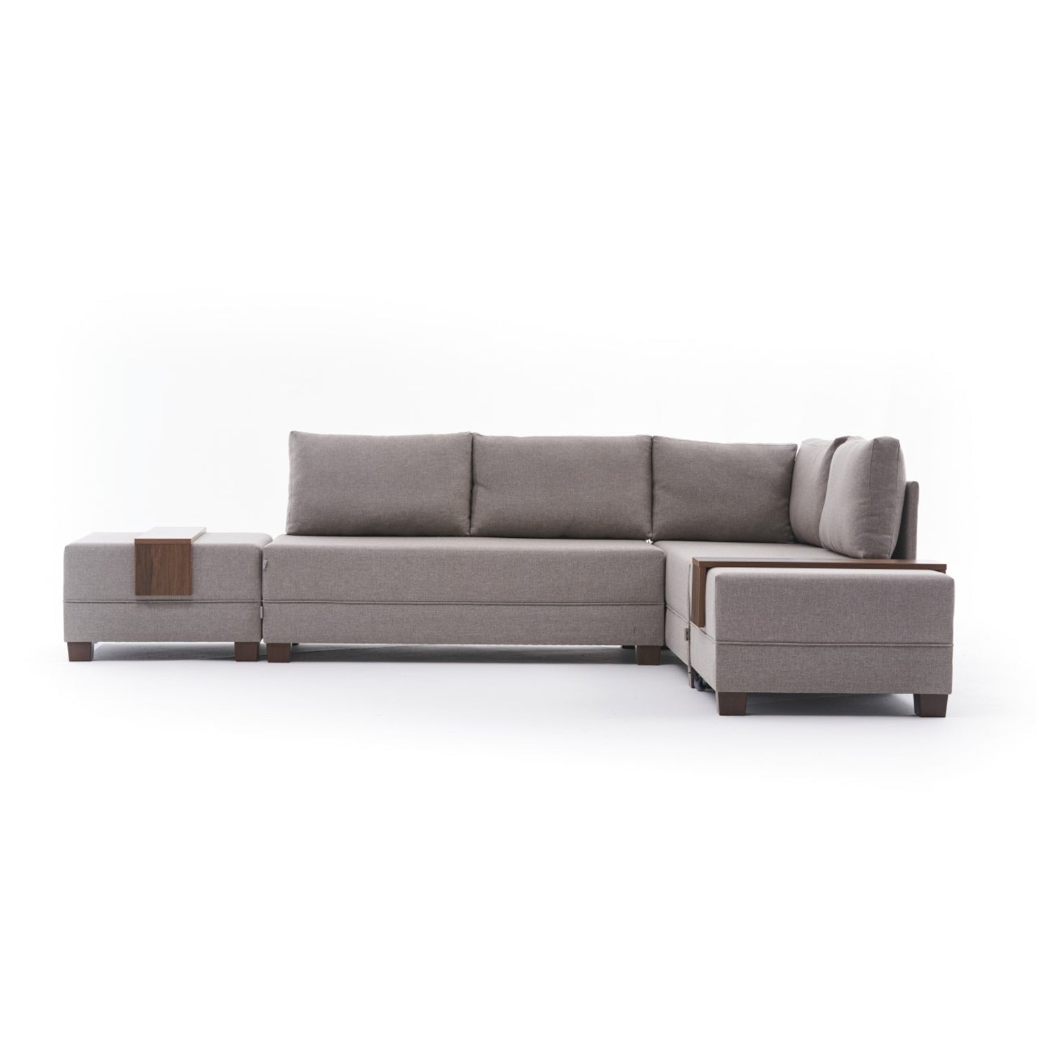 Sofá cama Siena gris cálido 210x280x70cm