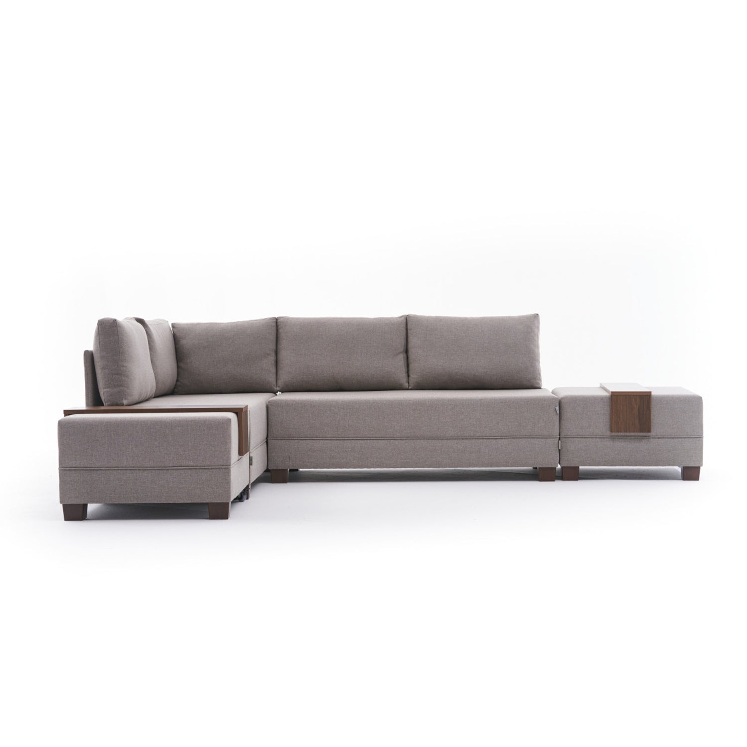 Sofá cama Noia gris cálido 210x280x70cm