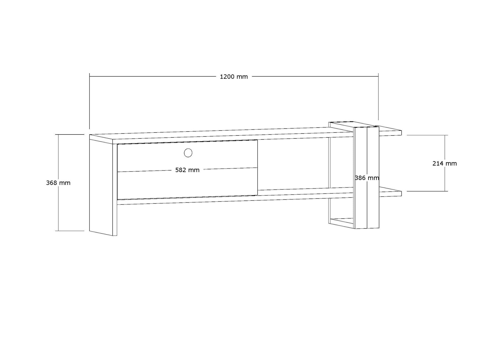 Mueble TV Lot 120x25x37cm