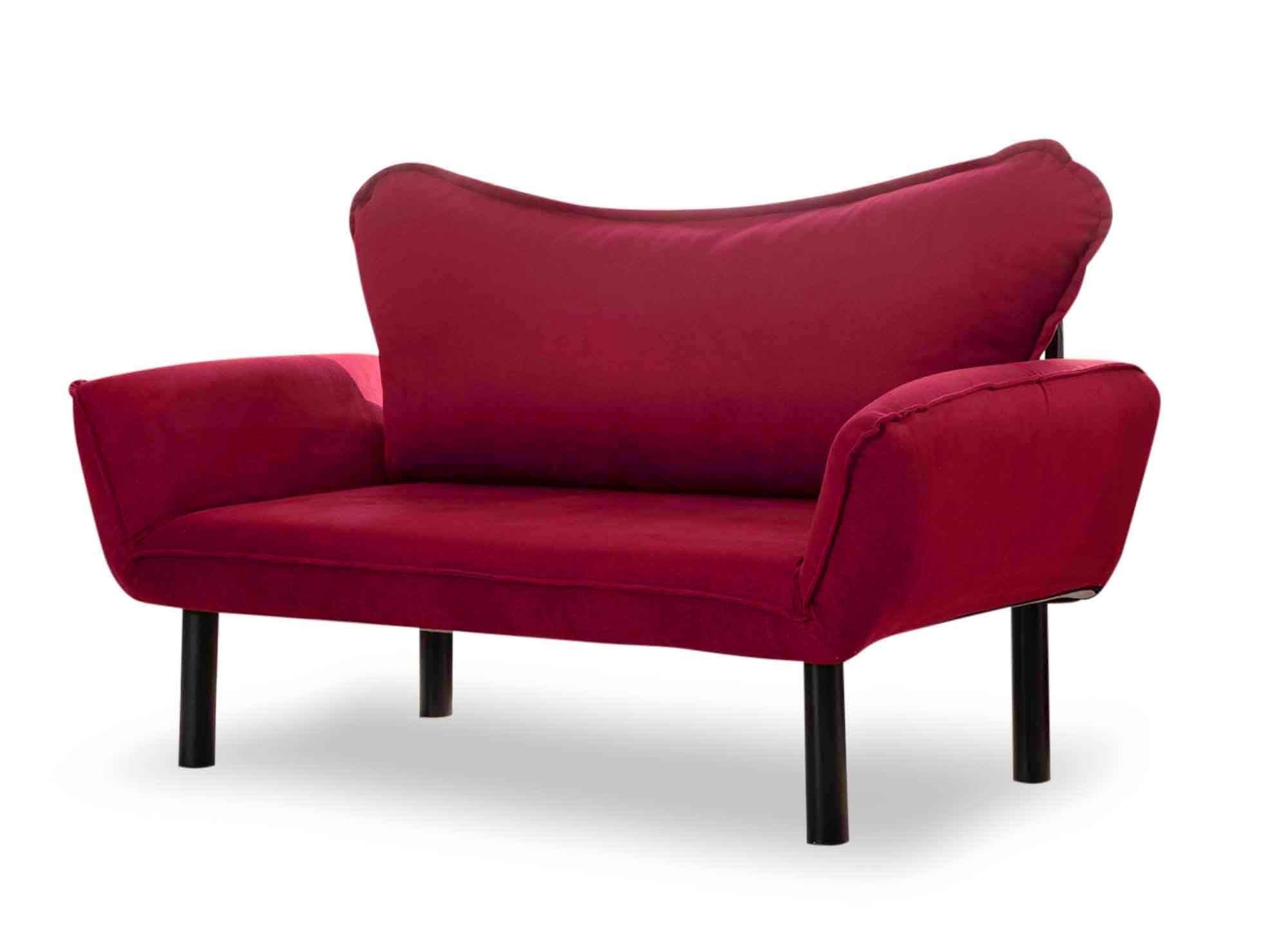 Sofá cama Safi rojo 140x65x70cm