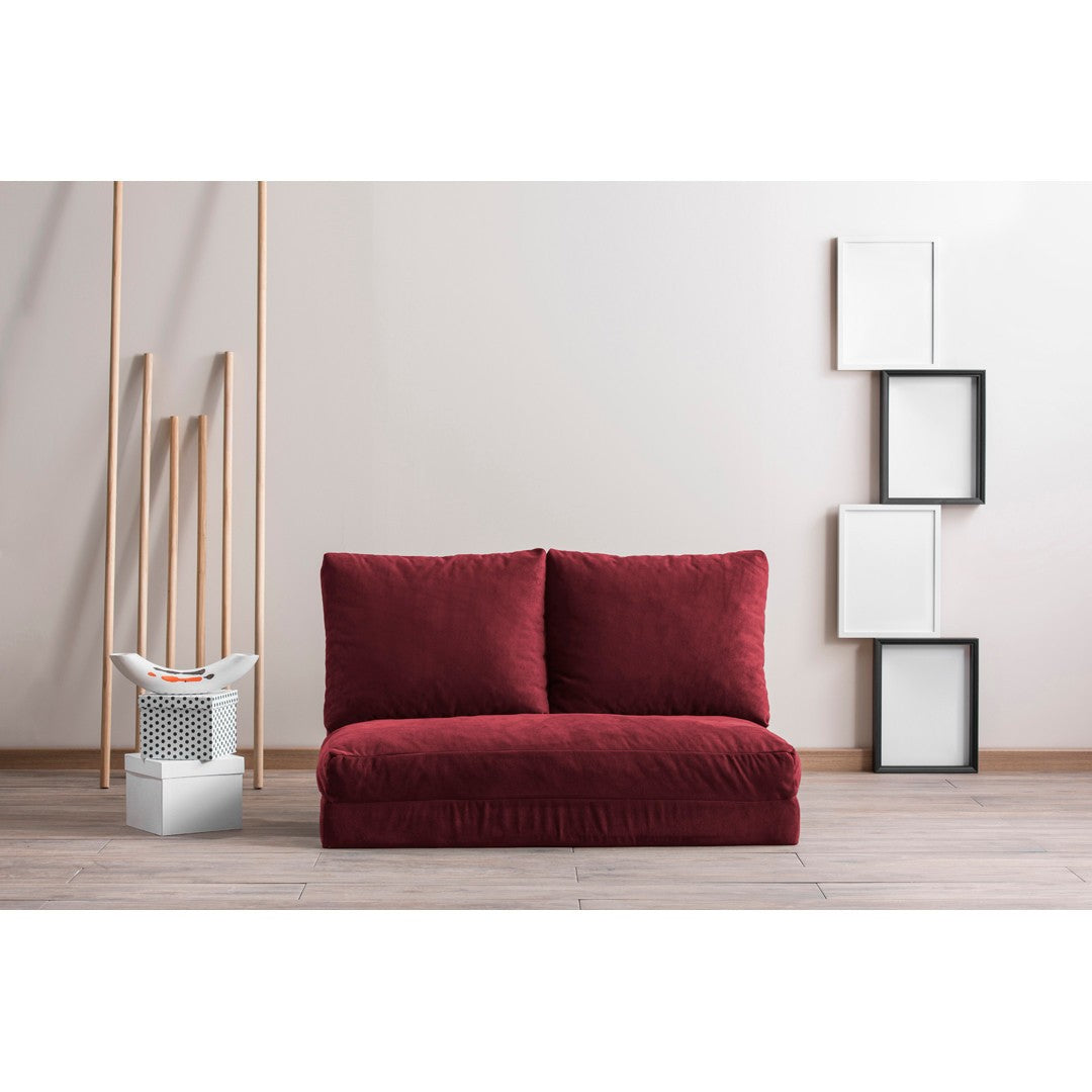 Sofá cama Pekín rojo 120x68x62cm
