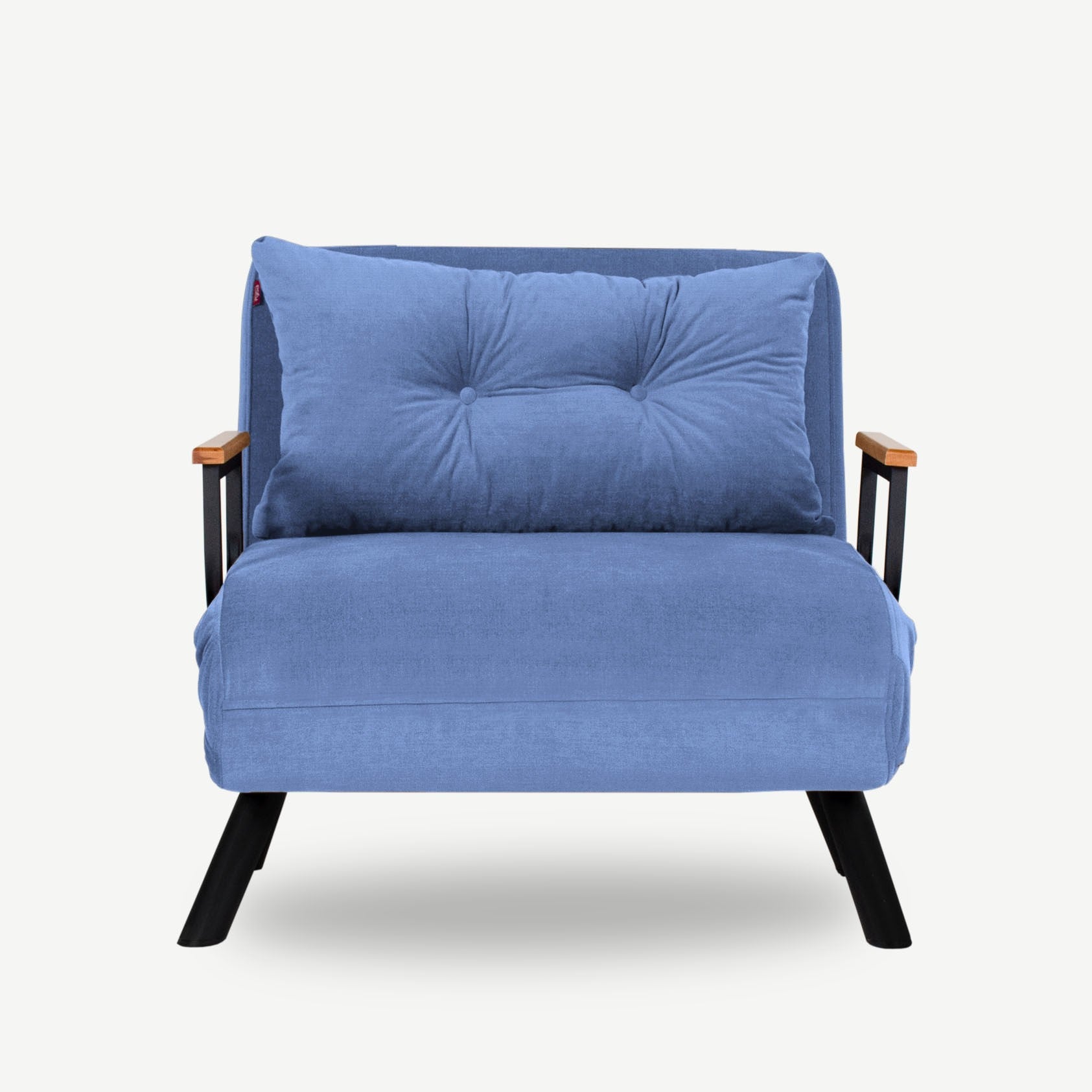 Sillón cama Brigitte azul claro 60x78x78cm