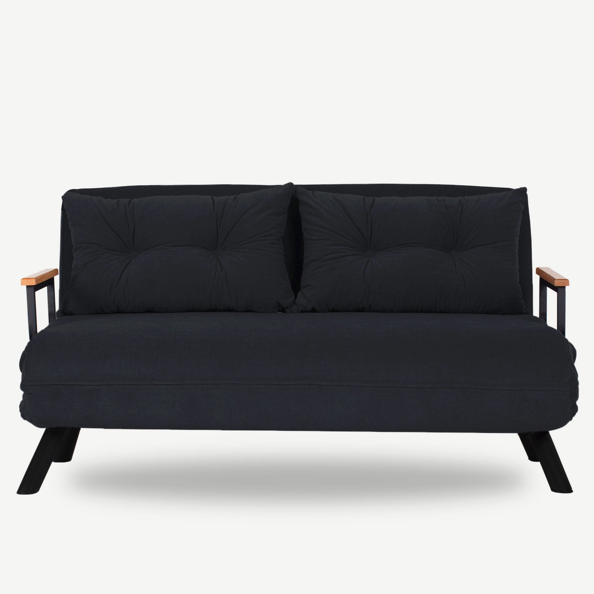Sofá cama Royer Negro 133x50x41cm
