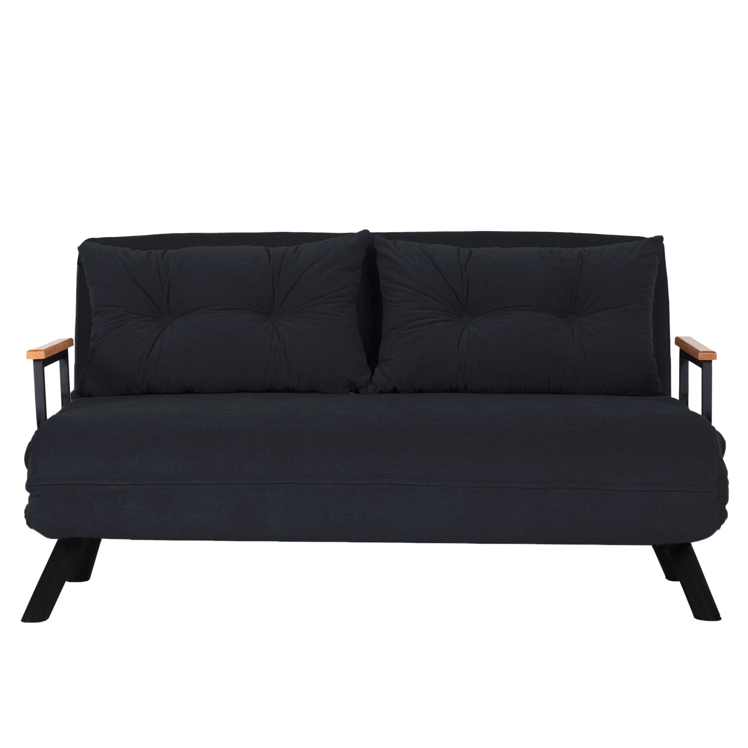 Sofá cama Royer Negro 133x50x41cm