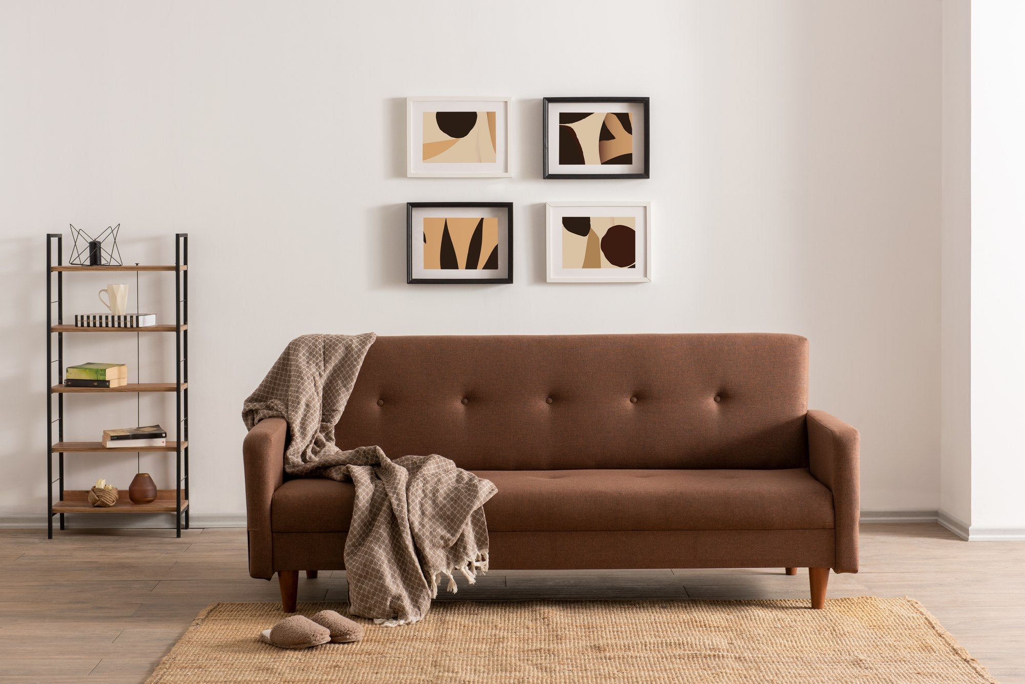 Sofá cama Sana Marrón 200x75x83cm