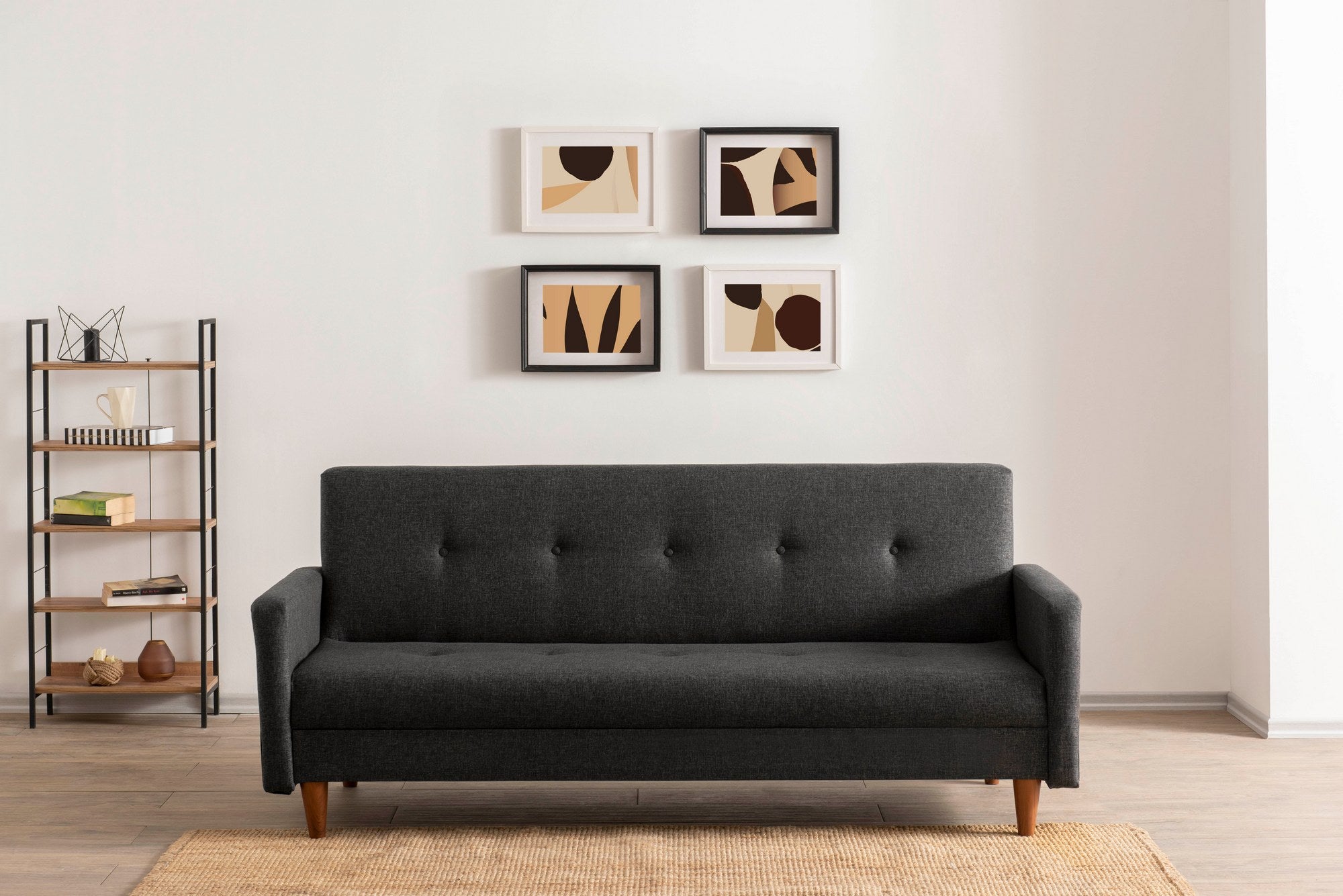 Sofá cama Sana Gris oscuro 200x75x83cm