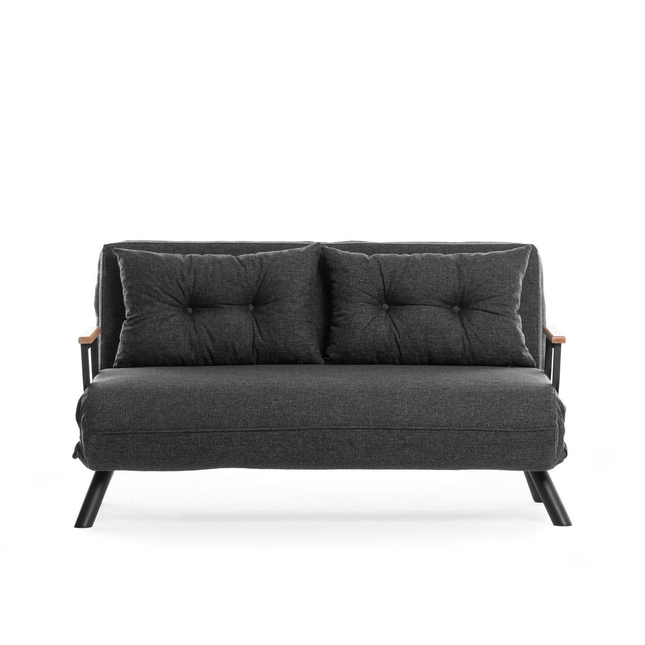 Sofá cama Royer Gris oscuro 133x50x41cm