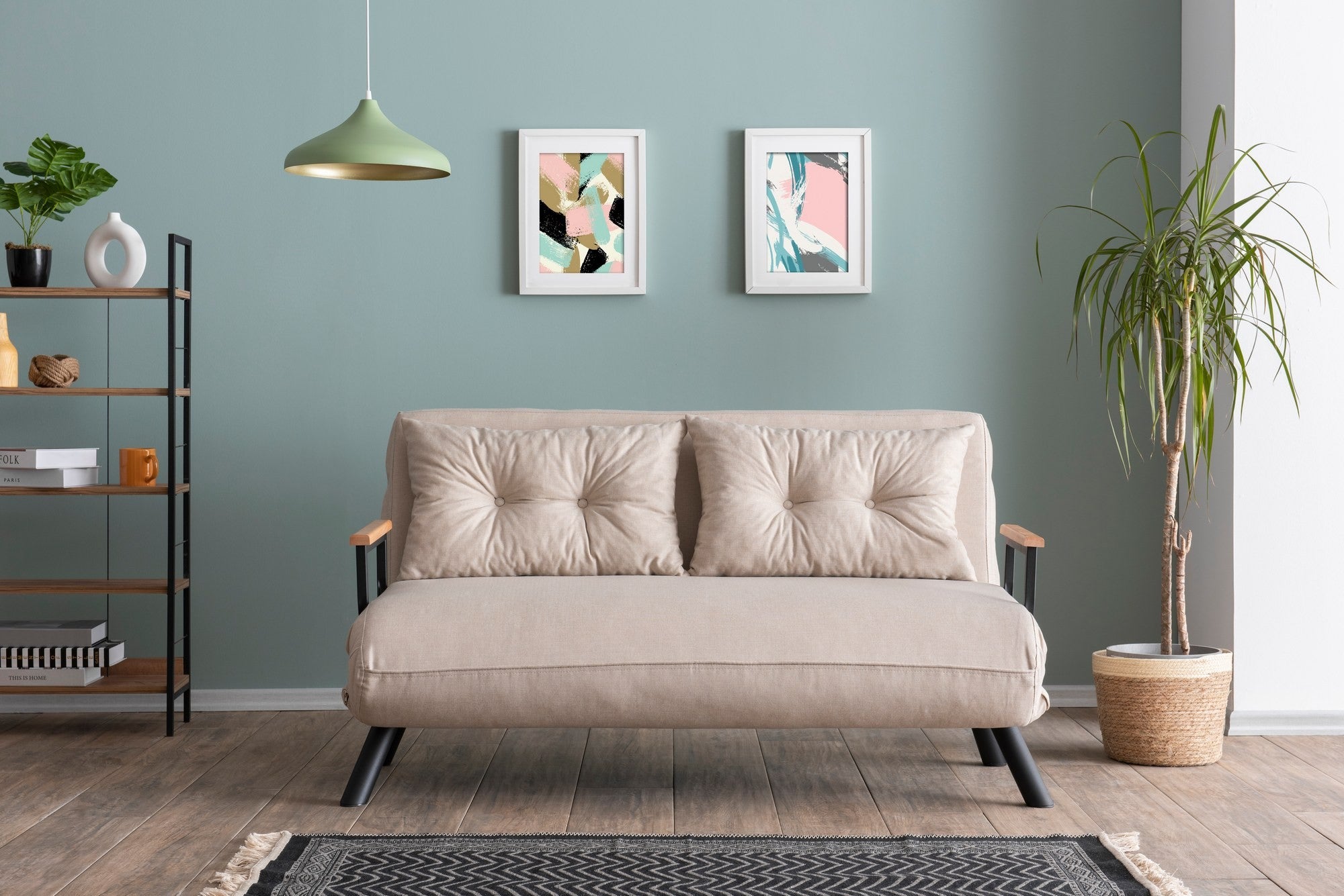 Sofá cama Royer Crudo 133x50x41cm