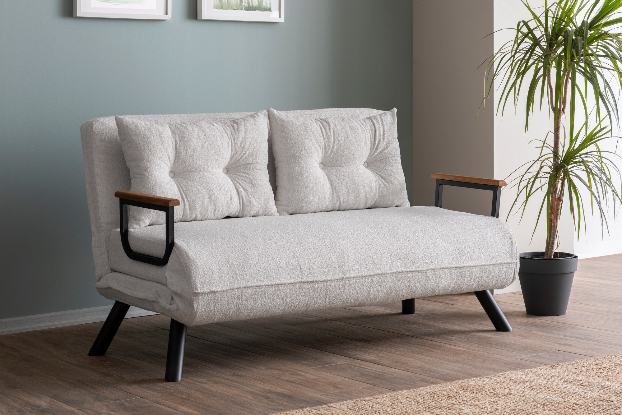 Sofá cama Royer Blanco 133x50x41cm