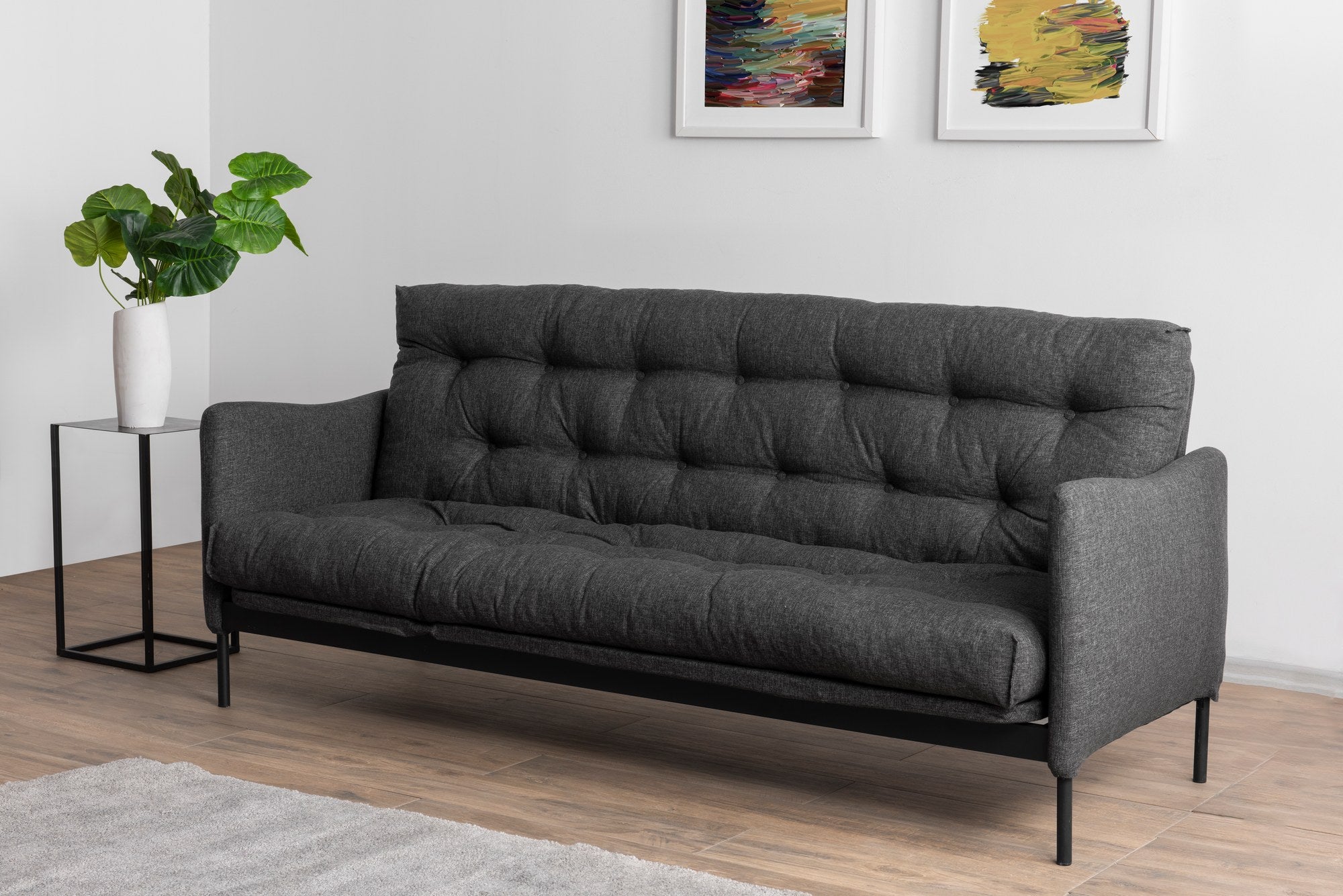 Sofá cama Mojot Gris Oscuro 200x43x48cm