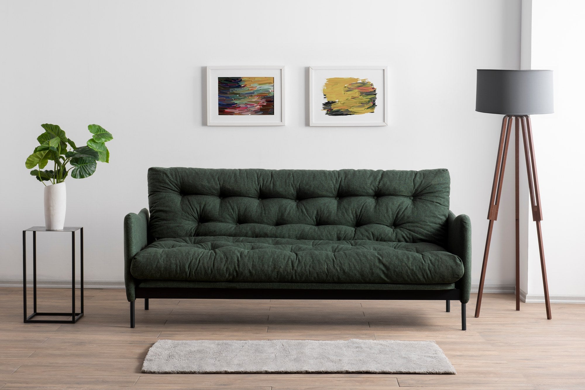 Sofá cama Mojot Verde 200x43x48cm