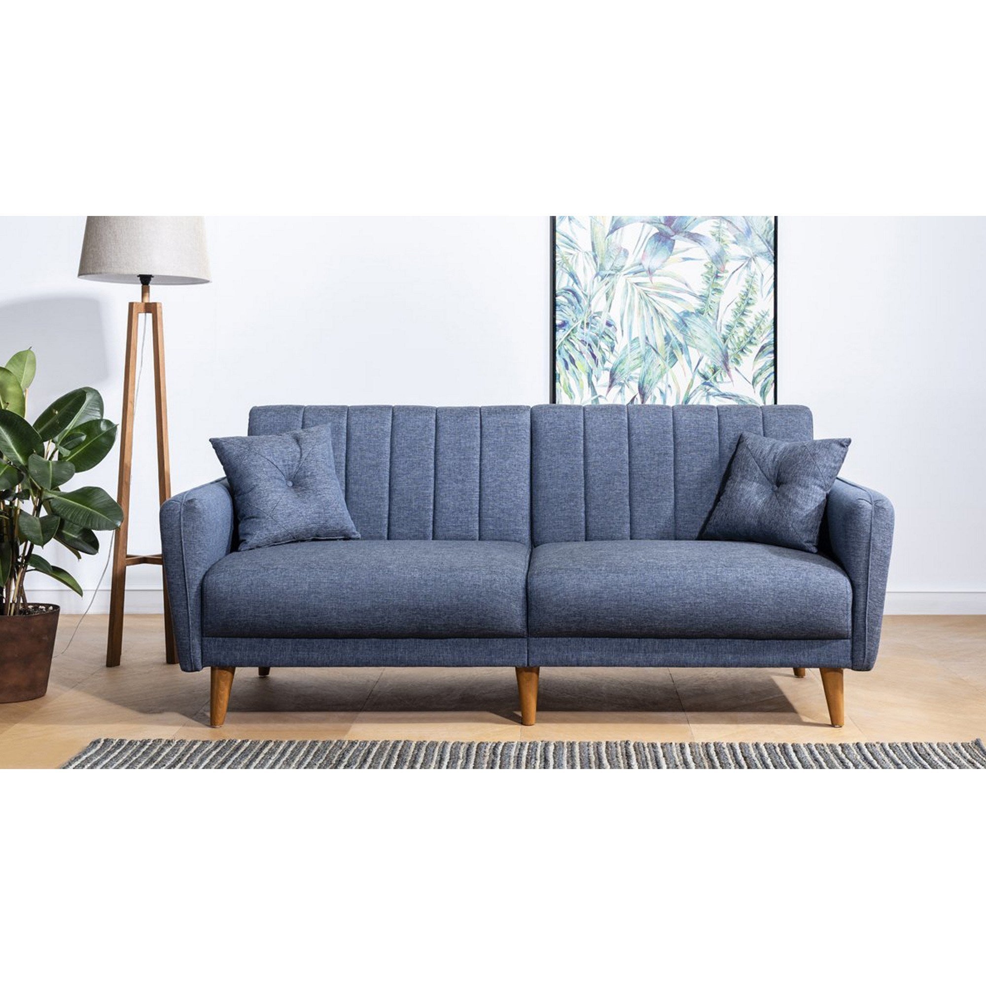 Sofá cama Rieti azul 210x82x85cm