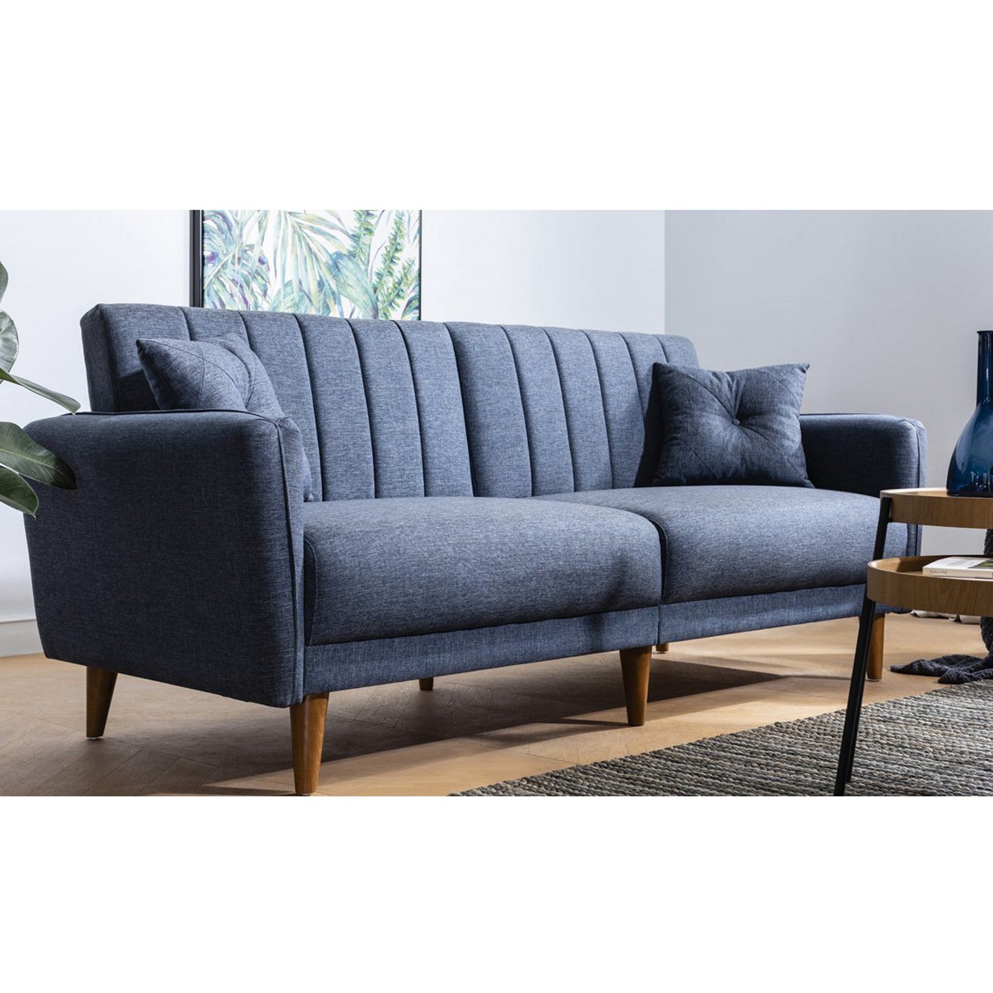 Sofá cama Rieti azul 210x82x85cm
