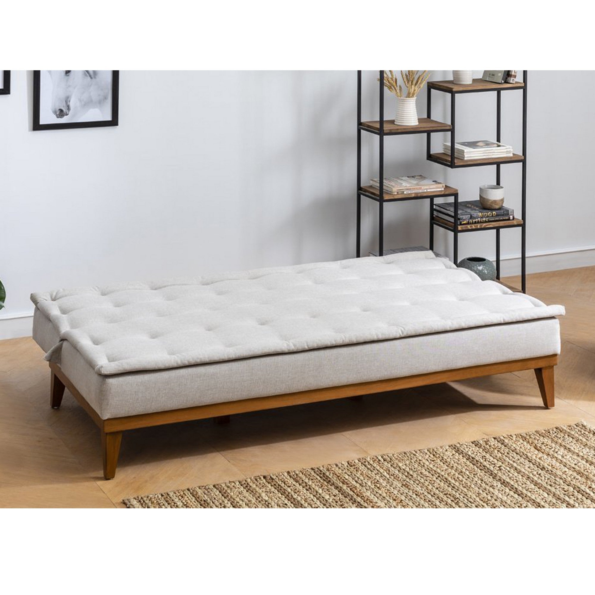 Sofá cama Sacco Beige 180x80x78cm