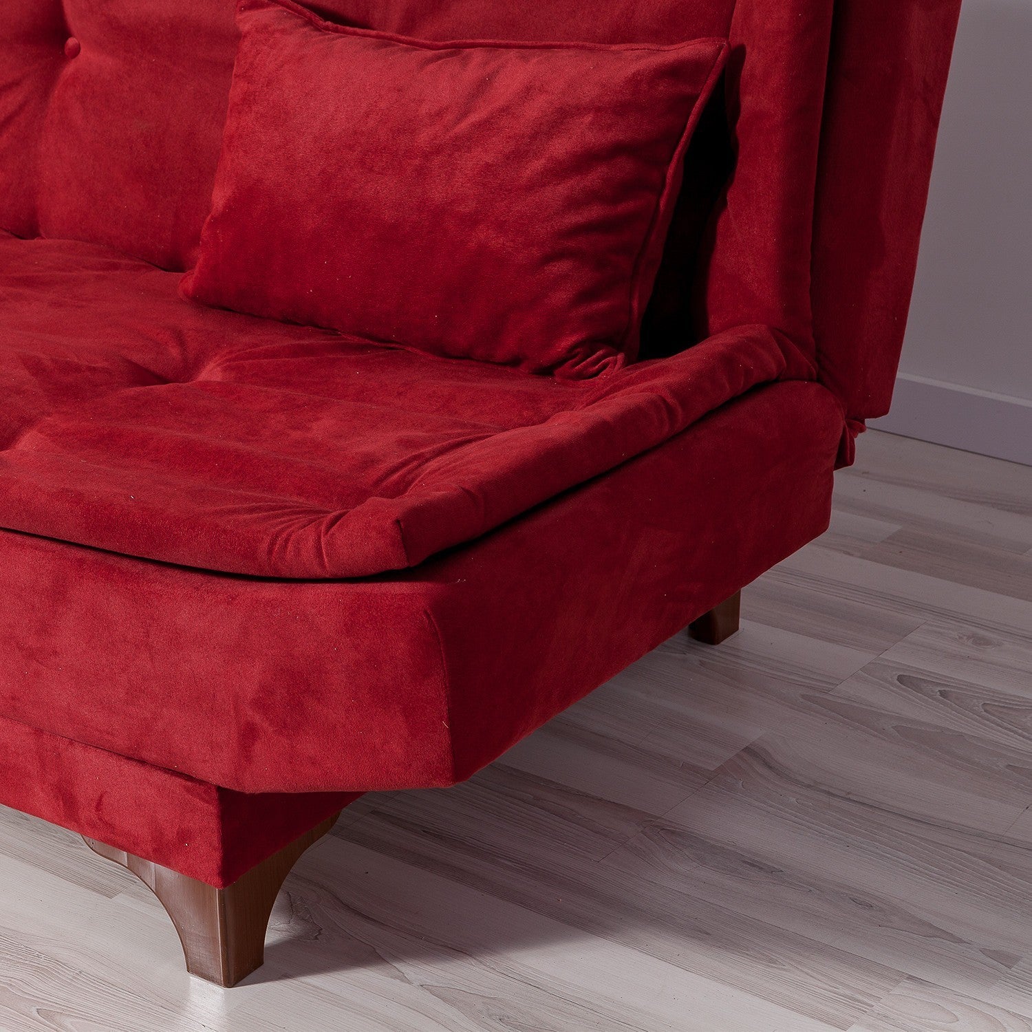 Sofá cama Adana rojo 190x85x90cm