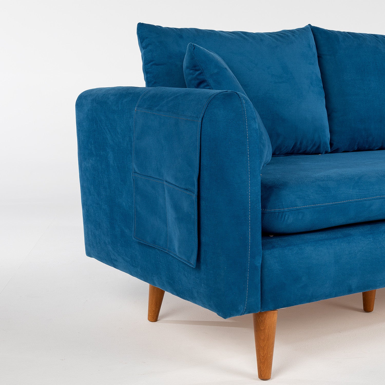 Sofá Sally azul 215x85x91cm