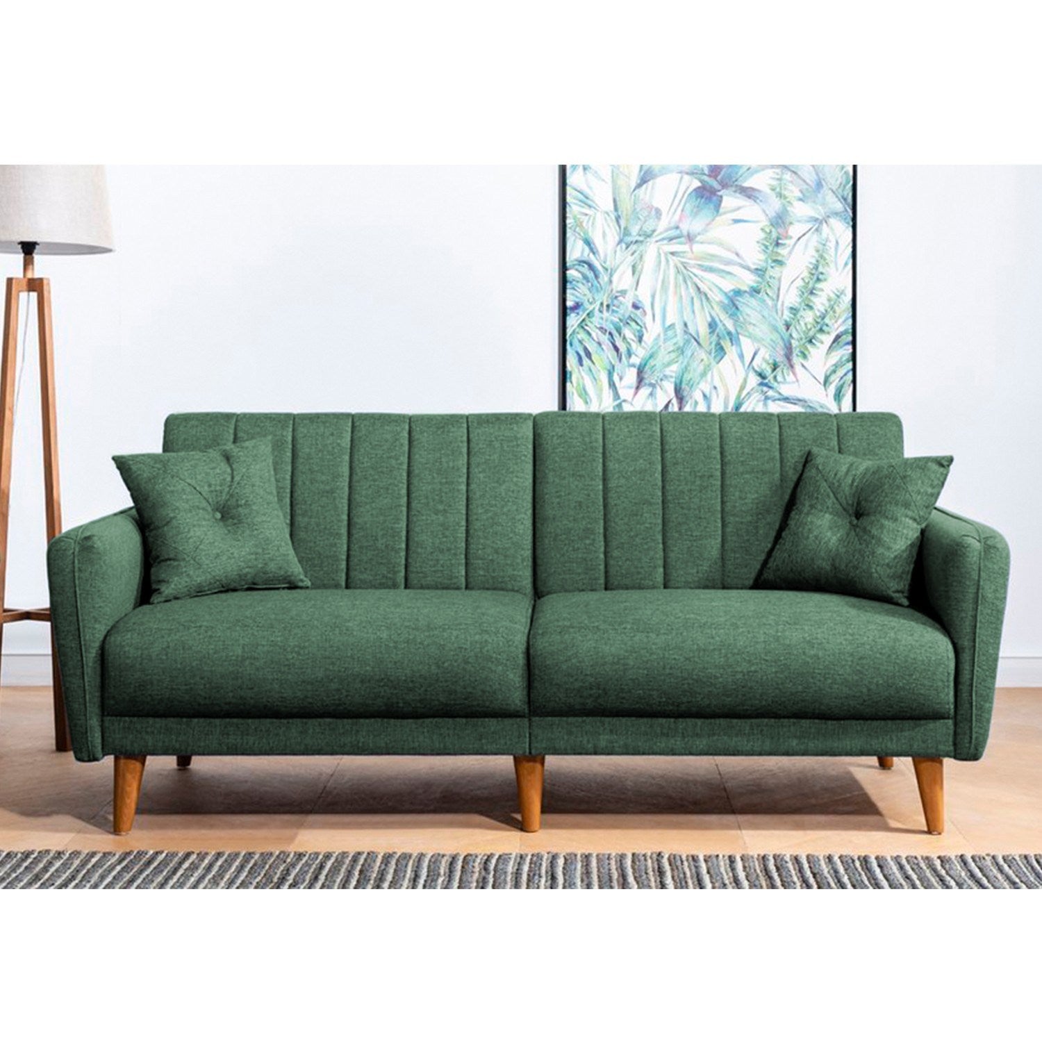 Sofá cama Rieti verde 210x82x85cm