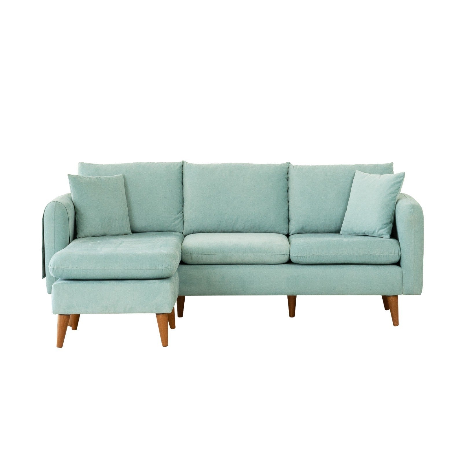 Sofá chaiselongue Lena aguamarina 215x145x91cm
