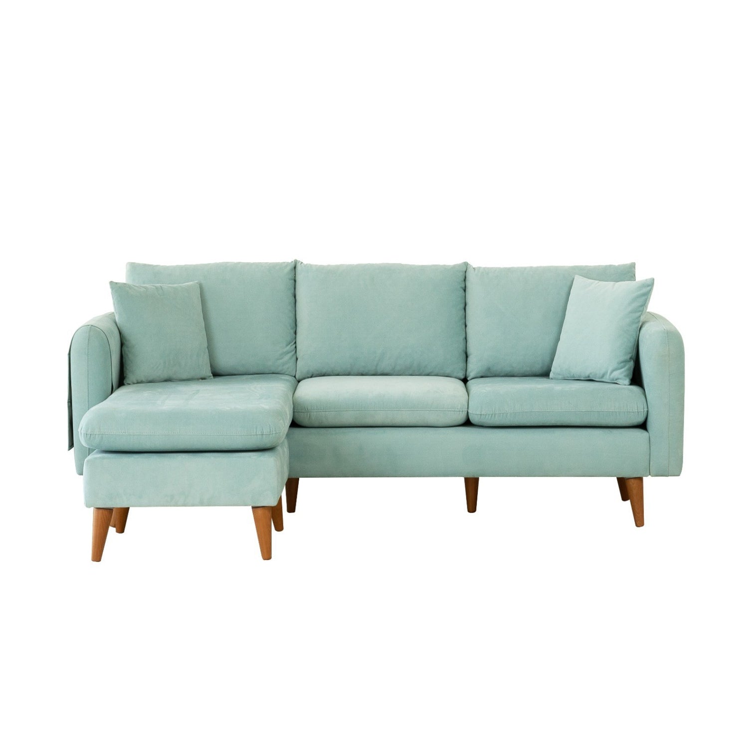 Sofá chaiselongue Lena aguamarina 215x145x91cm
