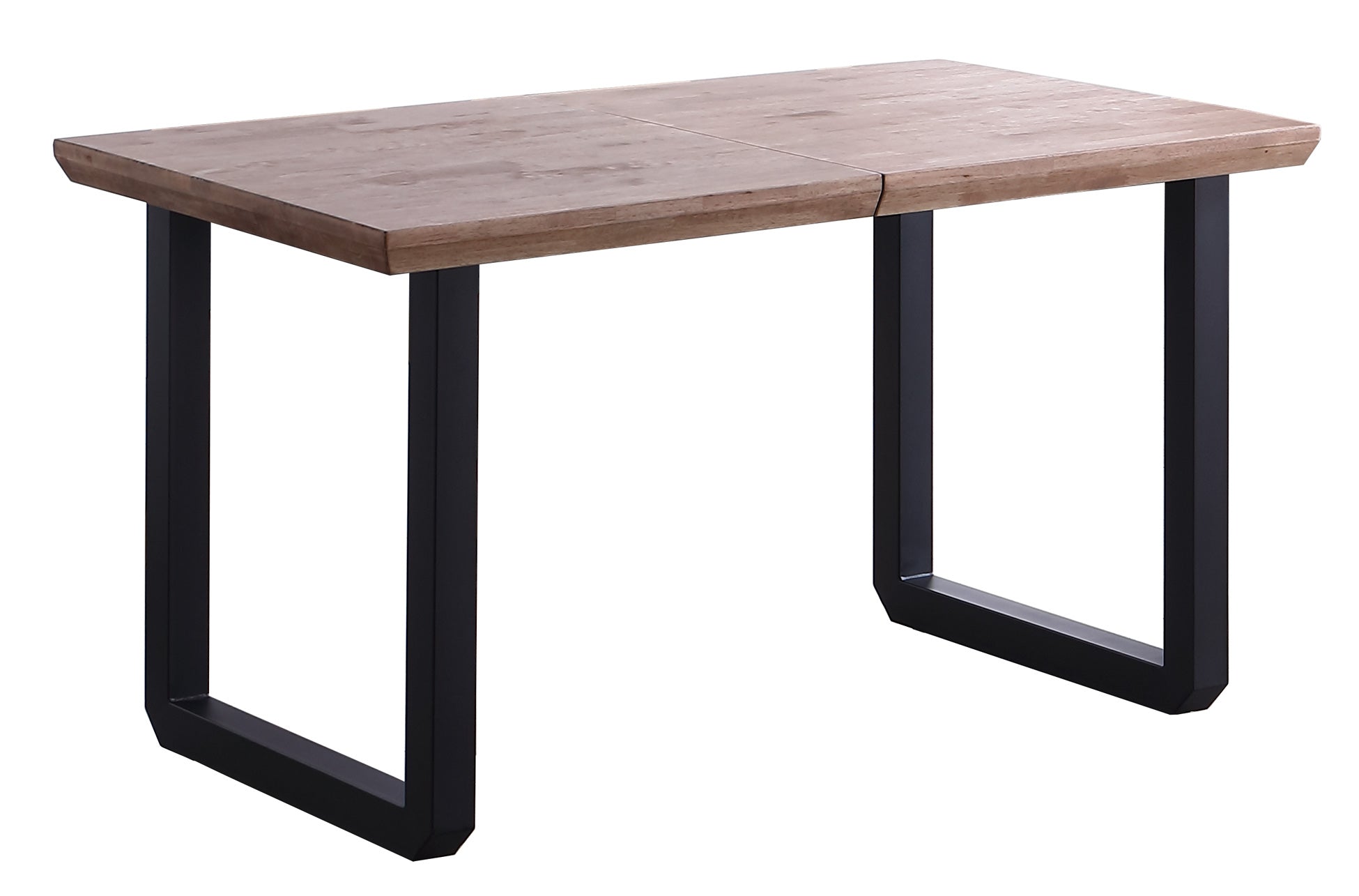 Mesa de comedor extensible Leo roble oscuro 140(180-220)x80x77cm