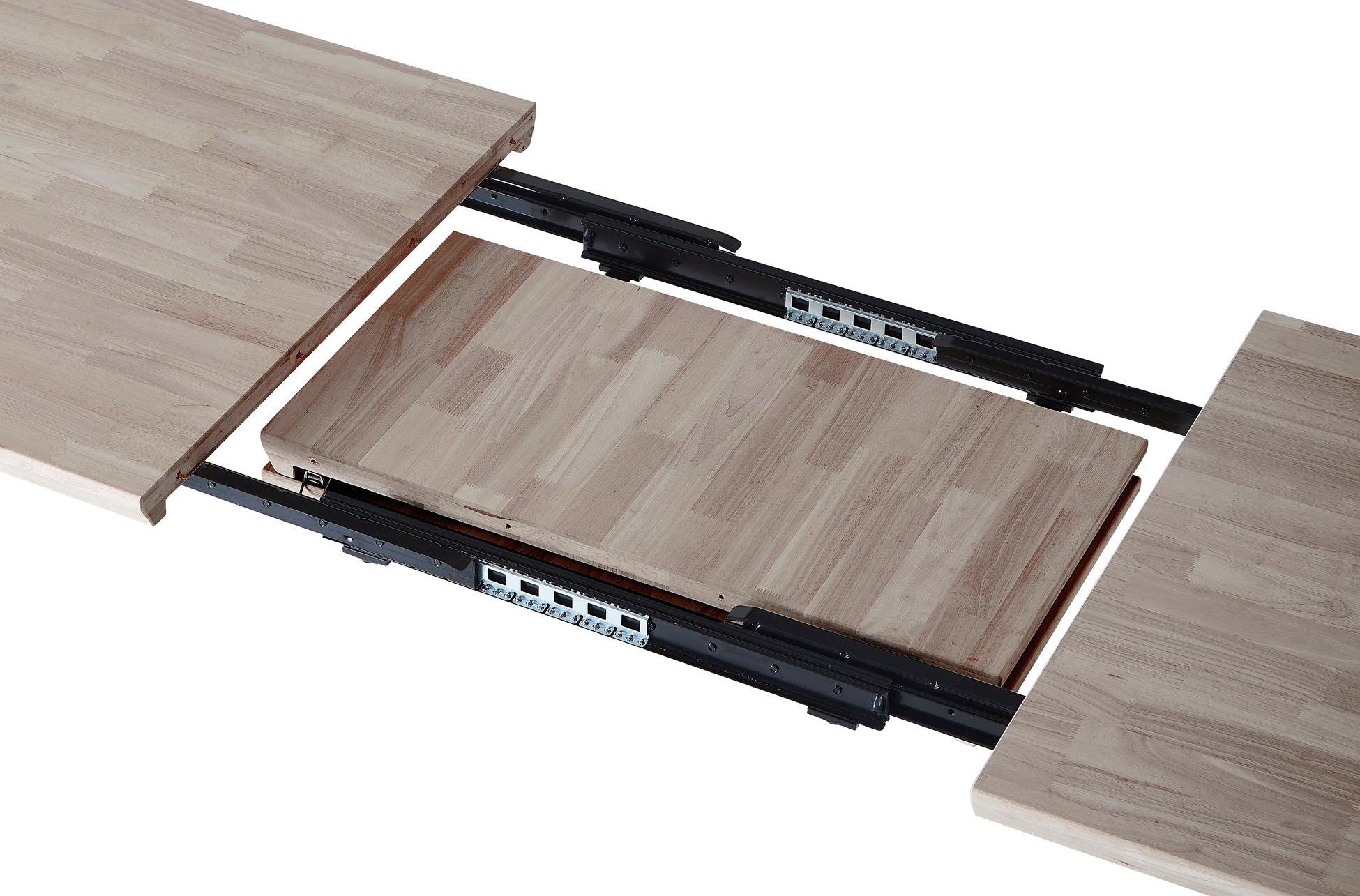 Mesa de comedor extensible Orsey roble oscuro 140(180-220)x80x76cm