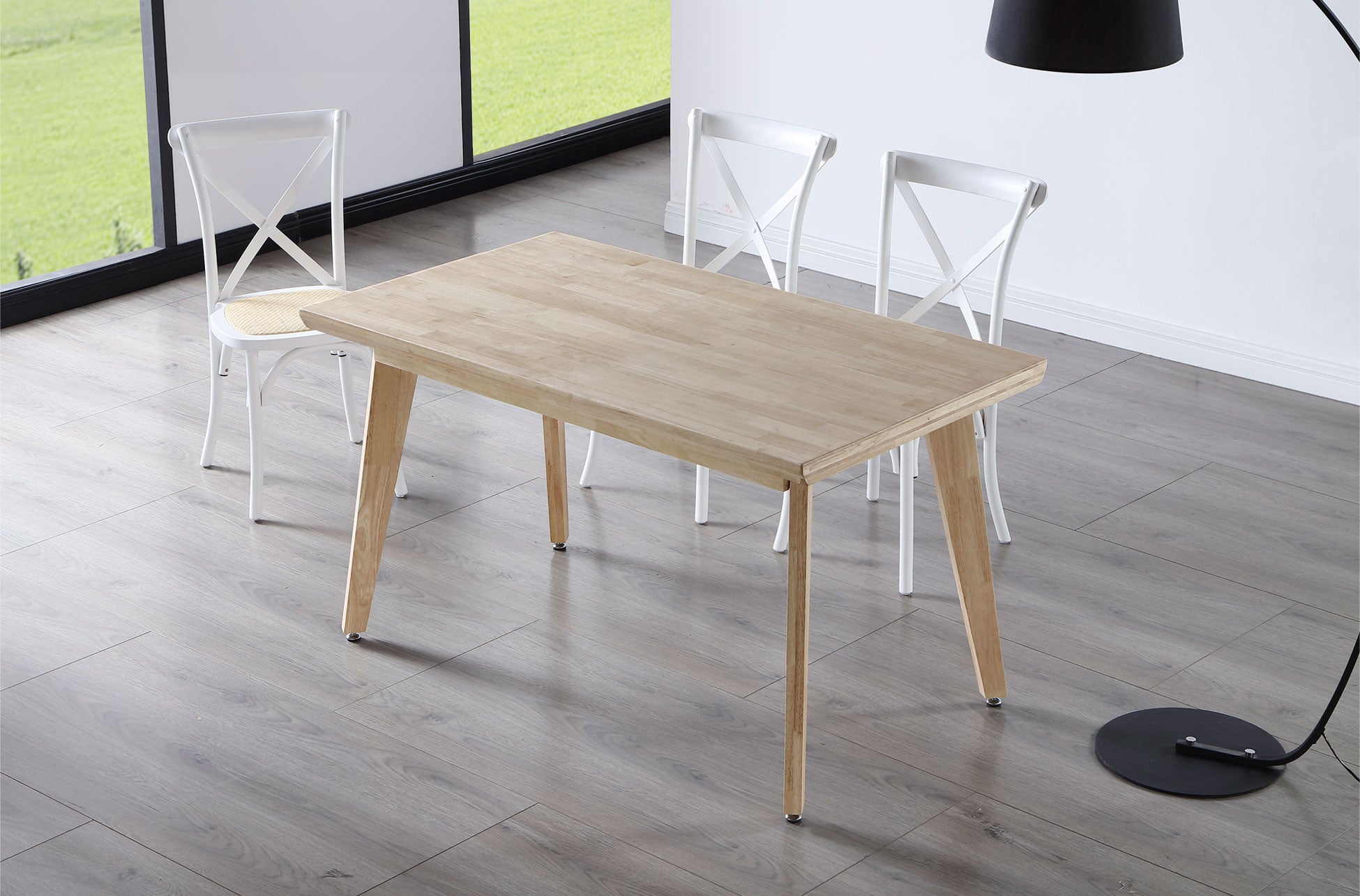 Mesa de comedor Serna roble claro 150x90x76cm