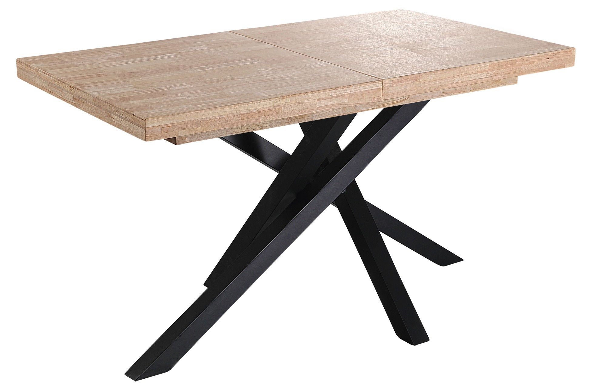 Mesa de comedor extensible Manfa roble claro 140(180-220)x90x76cm