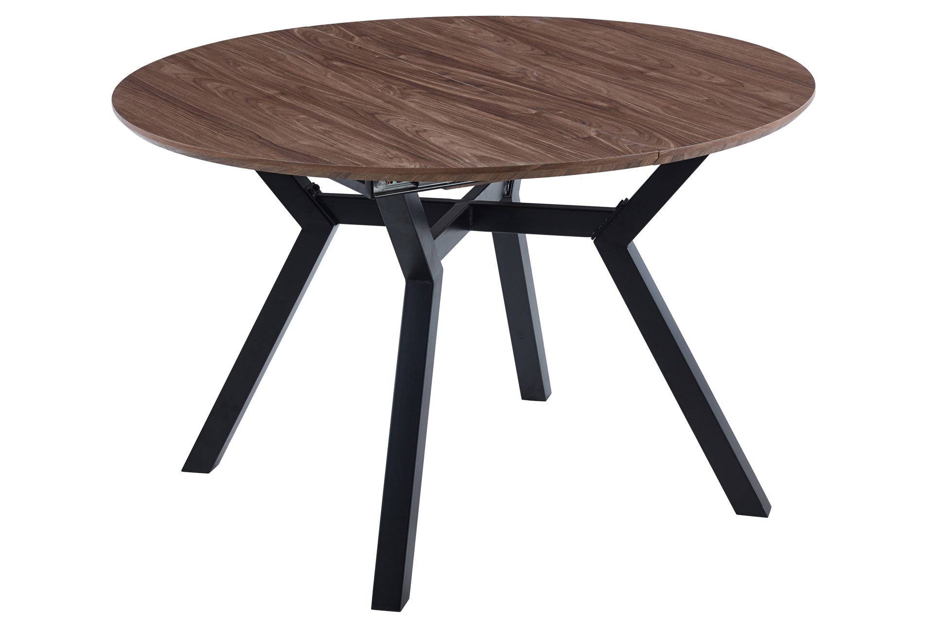 Mesa de comedor extensible Dumont roble oscuro 120(160)x120x75cm