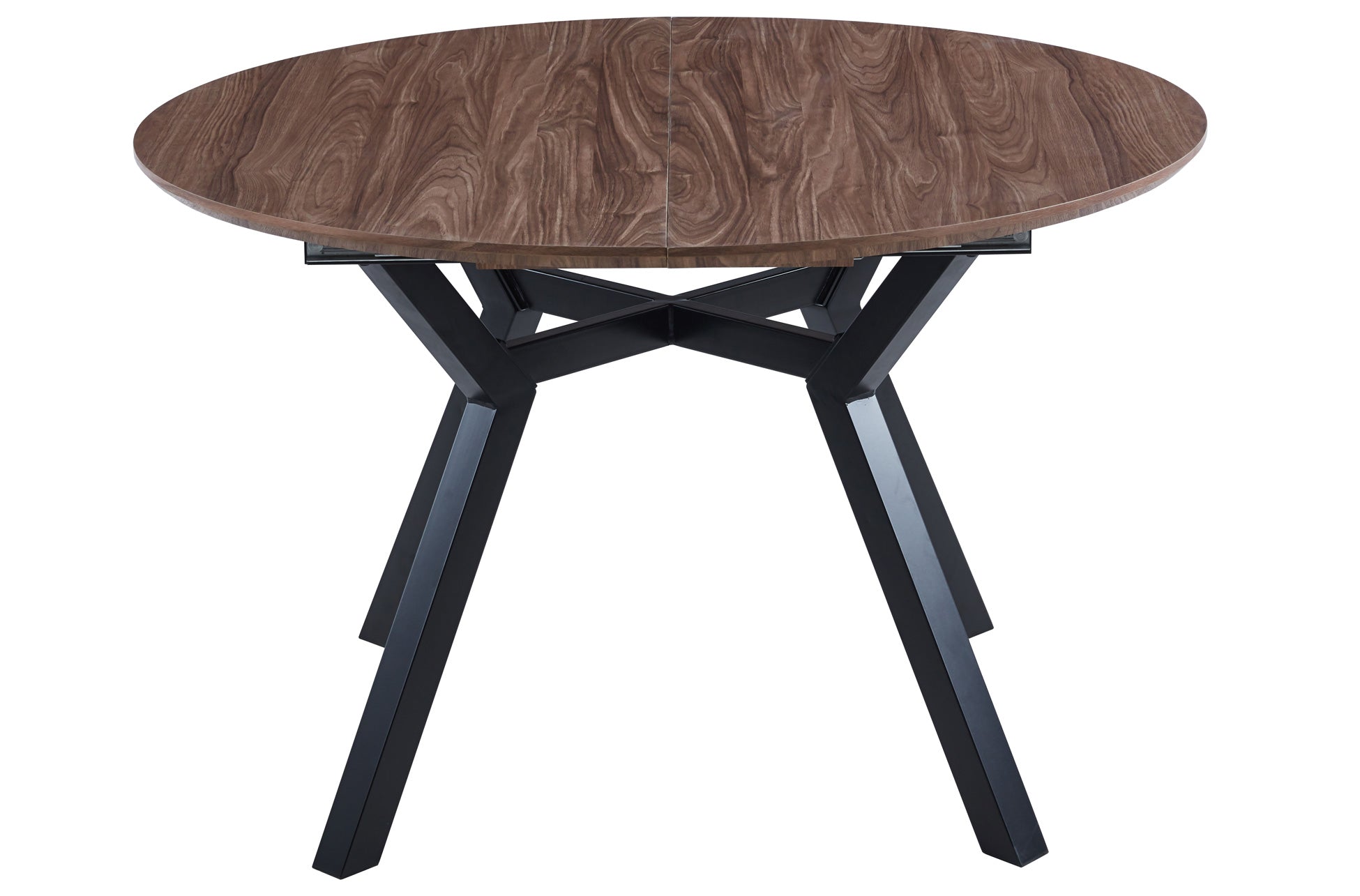 Mesa de comedor extensible Dumont roble oscuro 120(160)x120x75cm