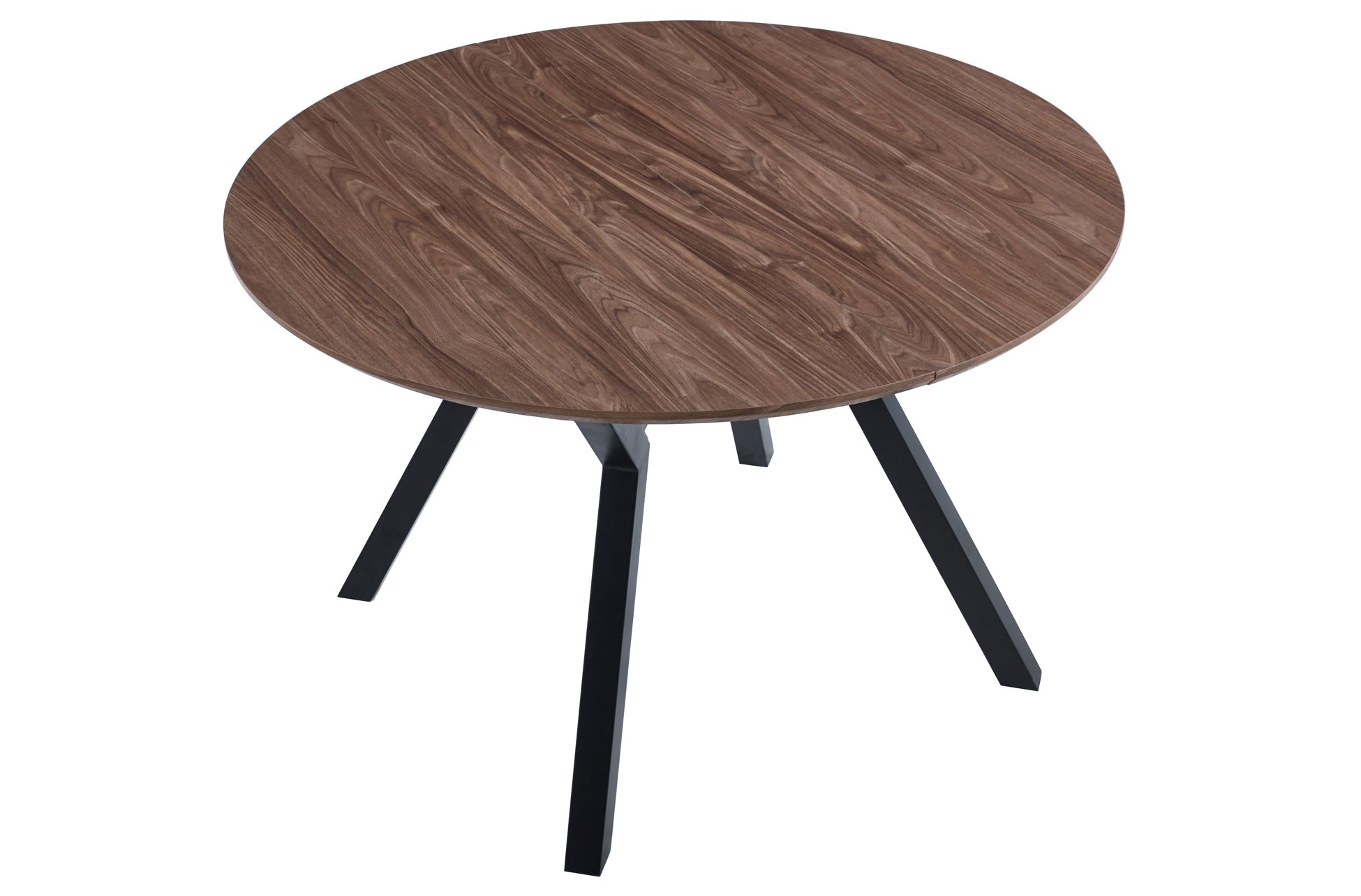 Mesa de comedor extensible Dumont roble oscuro 120(160)x120x75cm