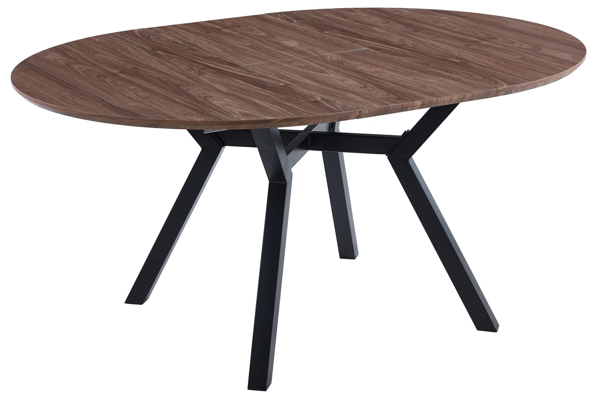 Mesa de comedor extensible Dumont roble oscuro 120(160)x120x75cm