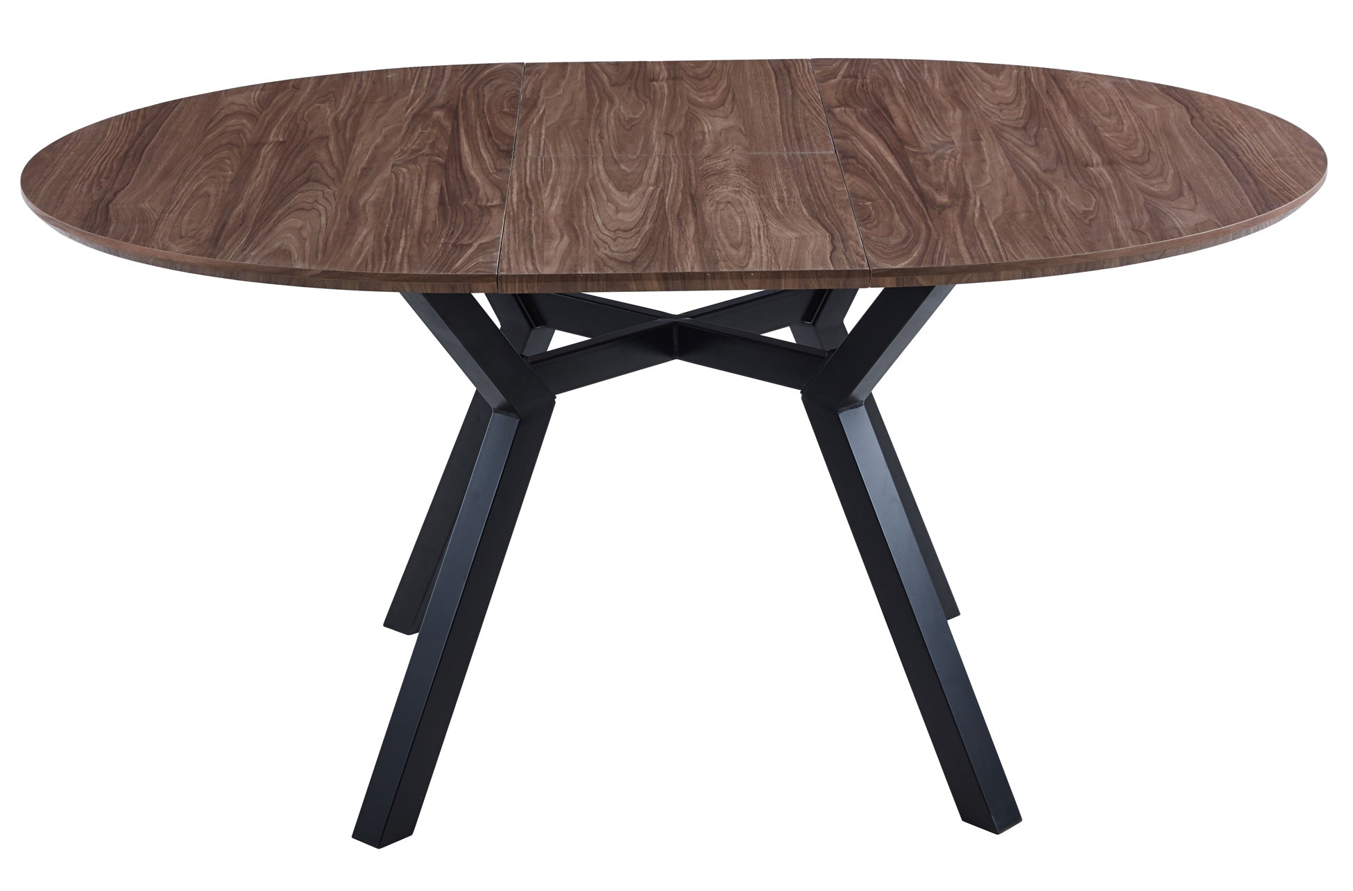 Mesa de comedor extensible Dumont roble oscuro 120(160)x120x75cm