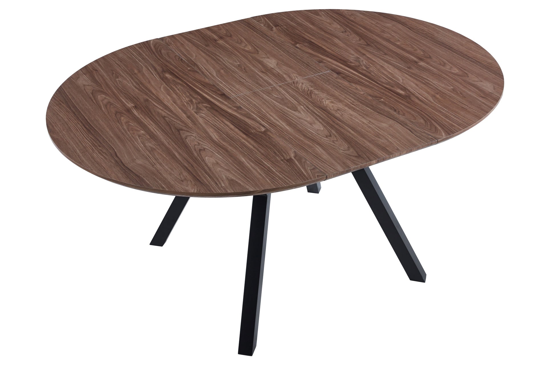 Mesa de comedor extensible Dumont roble oscuro 120(160)x120x75cm